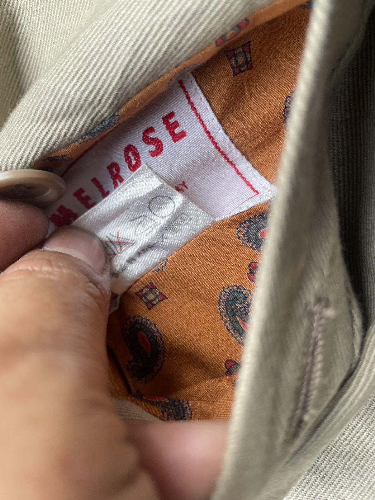 Japanese Brand Melrose Reverseable Paisley Trench Jacket Size US XL / EU 56 / 4 - 17 Thumbnail