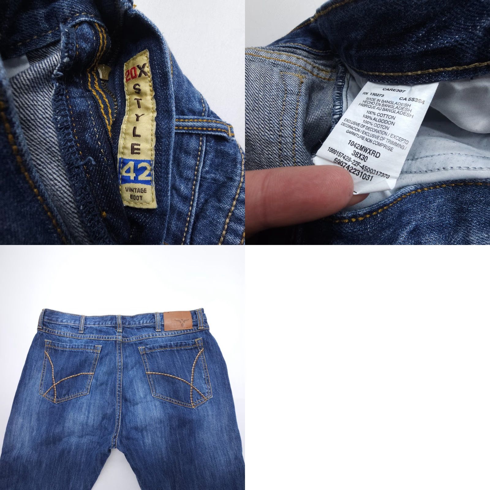 Wrangler VINTAGE Wrangler 20X Style 42 Jeans Mens 38 x 30 Blue Dark Wash Western EUC Size US 38 / EU 54 - 8 Thumbnail