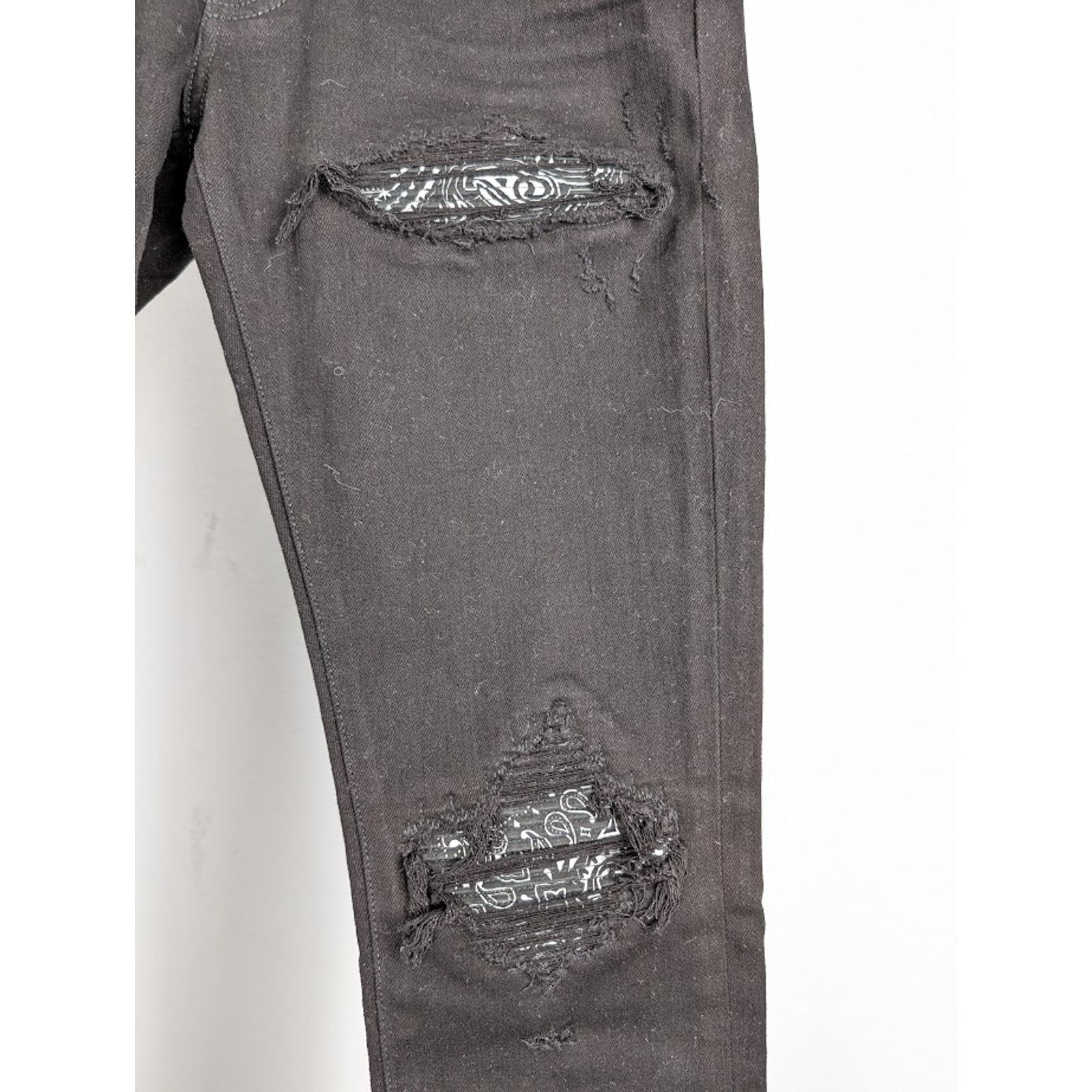 Amiri o1rshd1 MX1 Bandana Jeans in Black Size US 34 / EU 50 - 8 Thumbnail