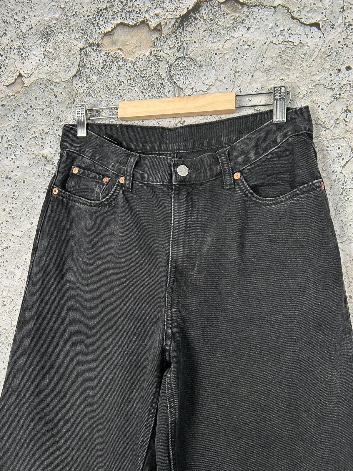 Weekday Weekday Rail Mid Loose Jeans Denim Streetwear Hype Size US 27 - 4 Thumbnail