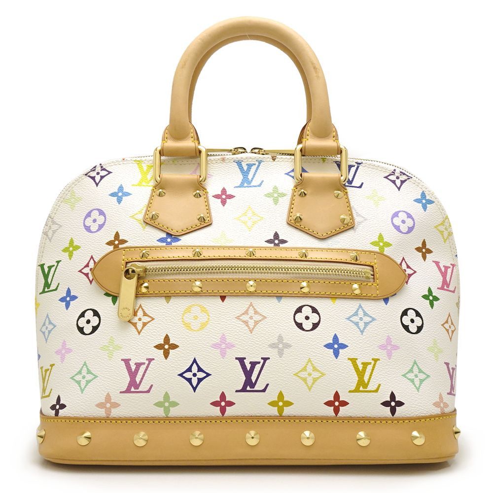 Louis Vuitton Multicolor Alma Bron Handbag White