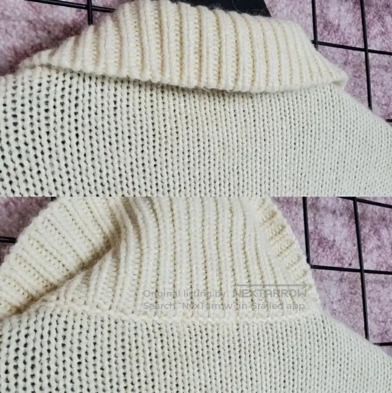Burberry Burberry Cream Wool Blend Zip Knit Sweater. Size M / US 6-8 / IT 42-44 - 8 Thumbnail