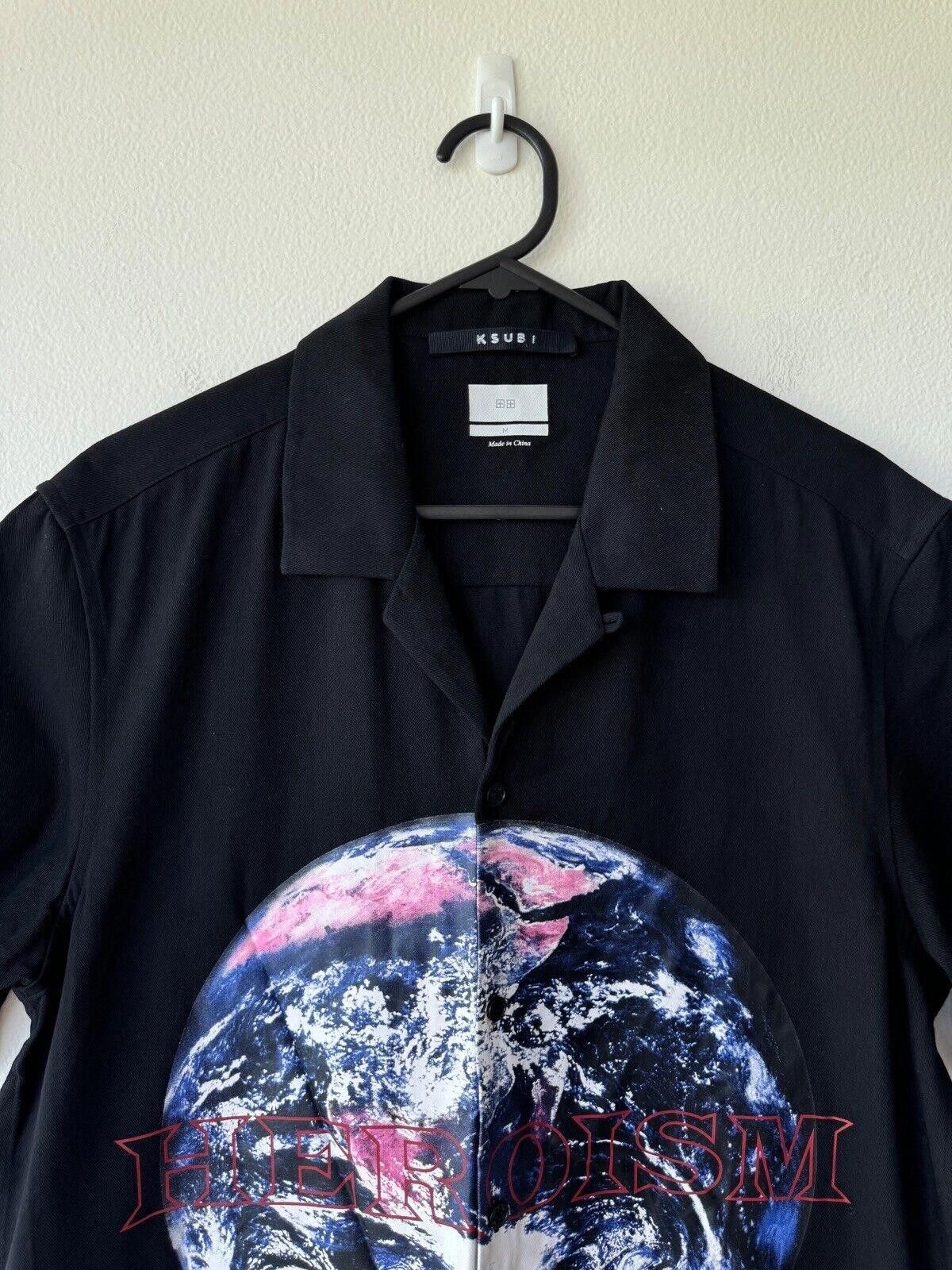Ksubi new ksubi medium m short sleeve shirt top resort black globe Size US M / EU 48-50 / 2 - 4 Thumbnail