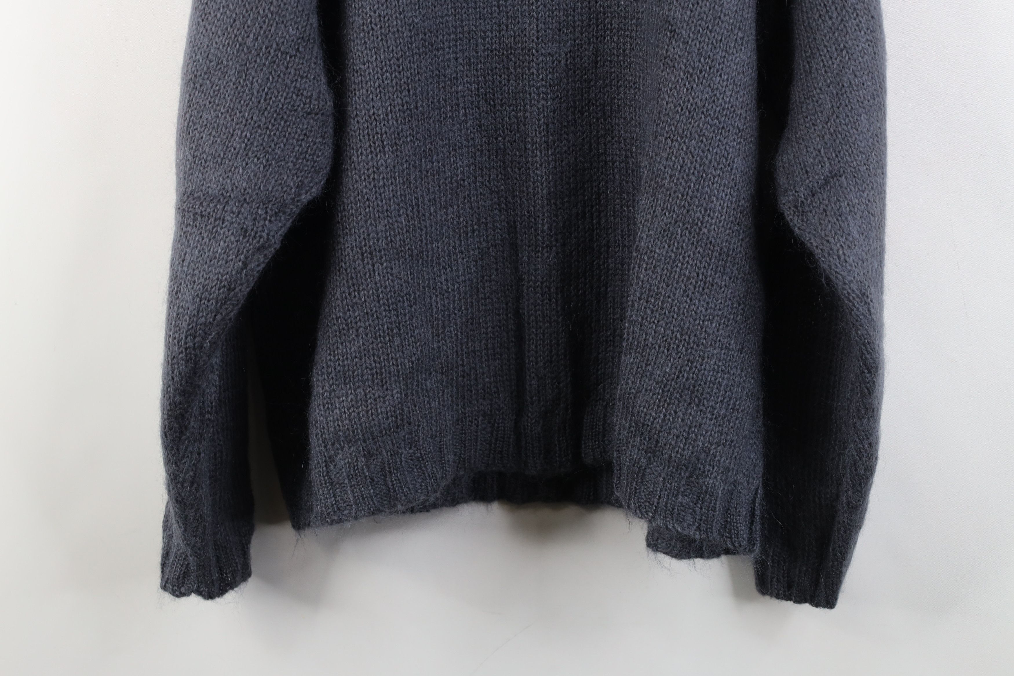 Vintage Vintage 90s Streetwear Wool Knit Crewneck Sweater Gray Size L / US 10 / IT 46 - 8 Thumbnail