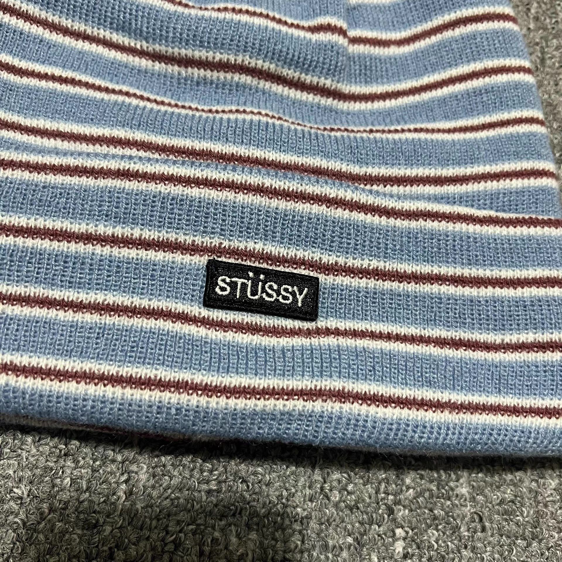 Stussy Stussy Striped Retro Embroidered Knit Beanie Q7 Size ONE SIZE - 5 Thumbnail