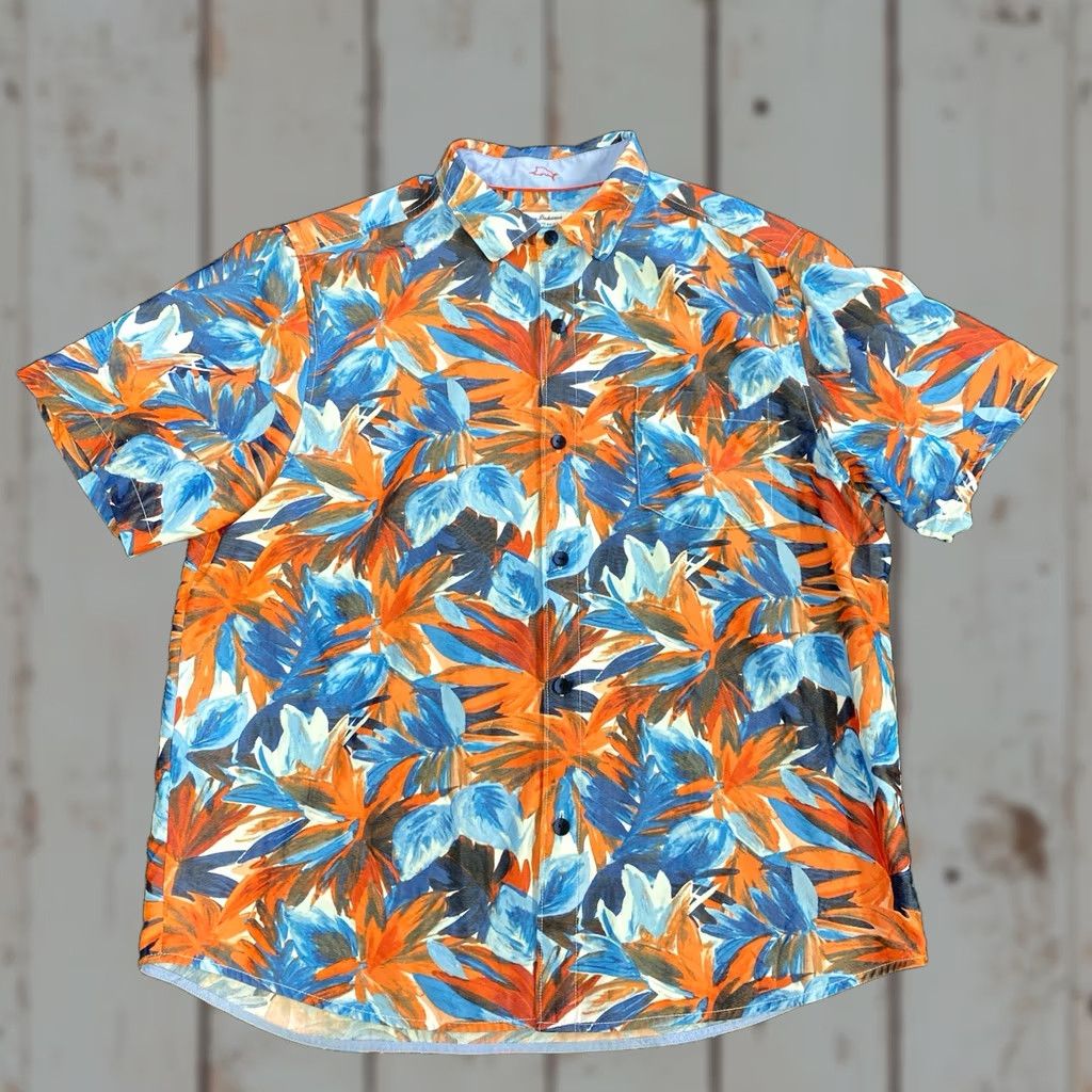 Tommy Bahama Tommy Bahama Shirt XL Mens Button-Up Island Zone Floral Tropical Beach Hawaiian Pattern Multicolor Short Sleeve Collared Size US XL / EU 56 / 4 - 1 Thumbnail