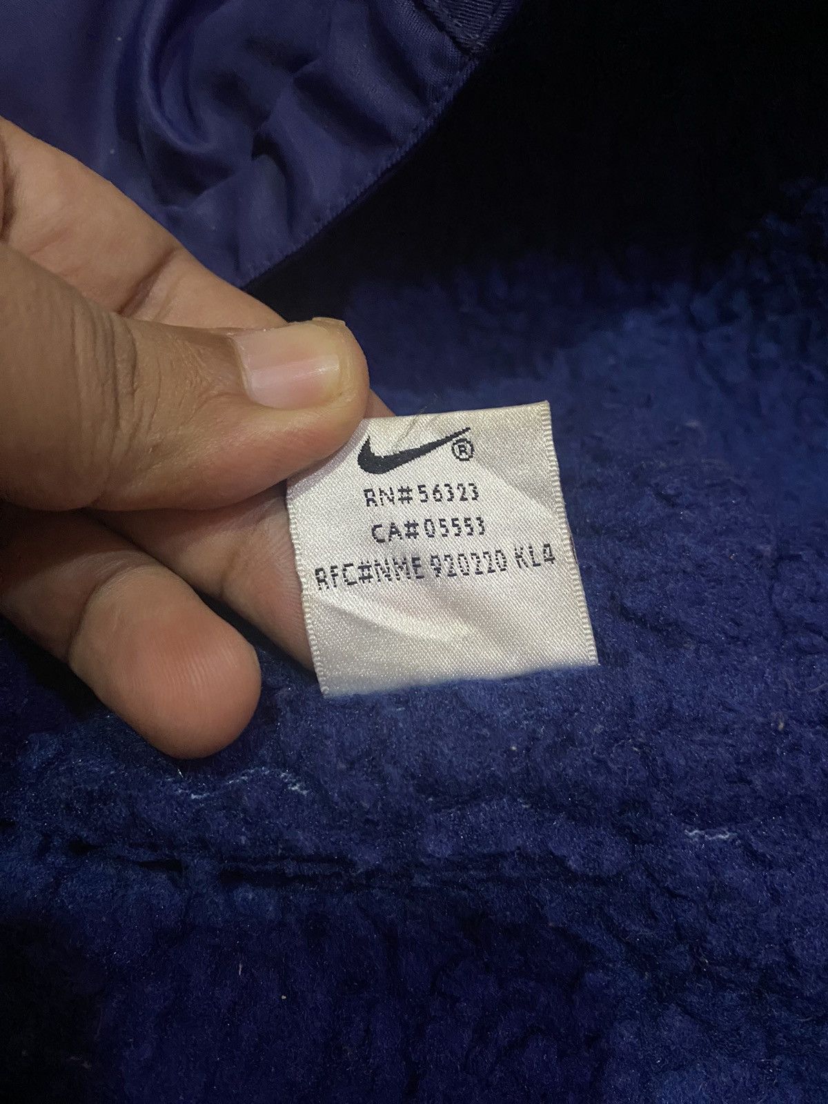 Nike × Vintage Vintage 90s Nike Parkas Long Jacket Back Big Swoosh Size US L / EU 52-54 / 3 - 9 Thumbnail