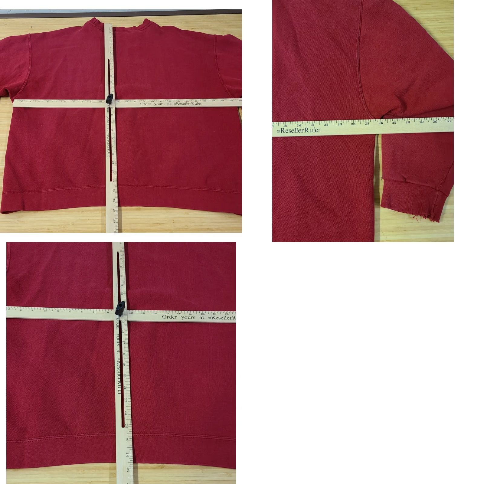Nike VINTAGE Nike Red White USA XL Crewneck Sweater Distressed 1990s Hip Hop Mens Size US XL / EU 56 / 4 - 8 Thumbnail