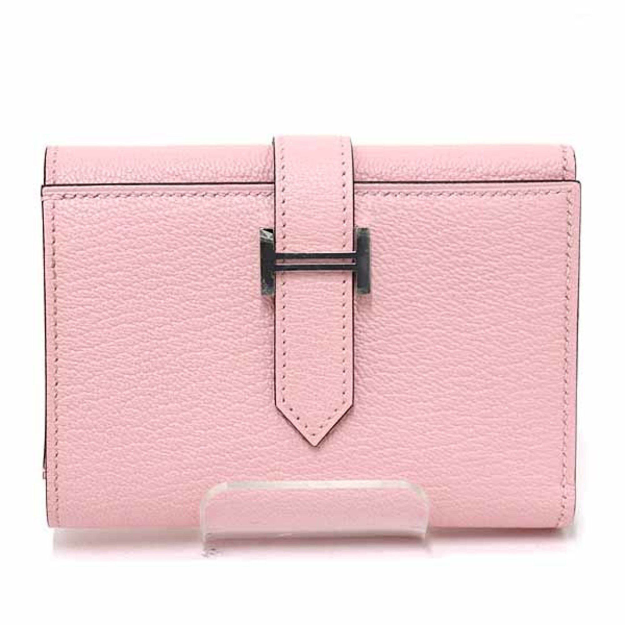 Hermes Hermes Bearn Combination Trifold Wallet Chevre K Stamp (Made in 2025) Rose Darling Unused Size ONE SIZE - 1 Thumbnail