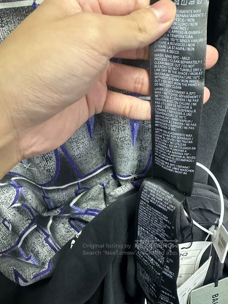 Balenciaga Balenciaga Distressed Black Diamond Print Size US S / EU 44-46 / 1 - 8 Thumbnail