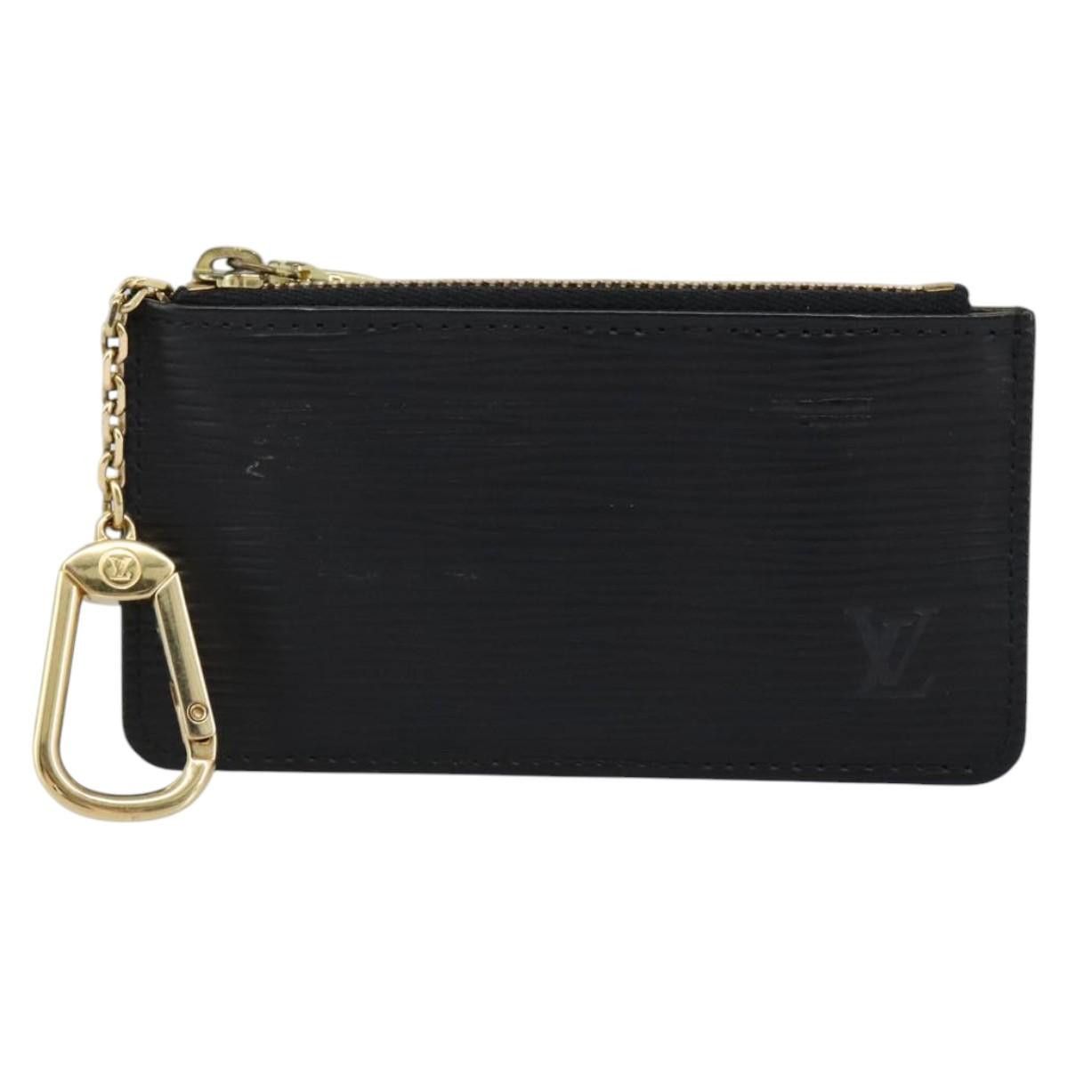 Louis Vuitton Pochette Clés Black Leather Wallet (Pre-Owned) Size ONE SIZE - 1 Thumbnail
