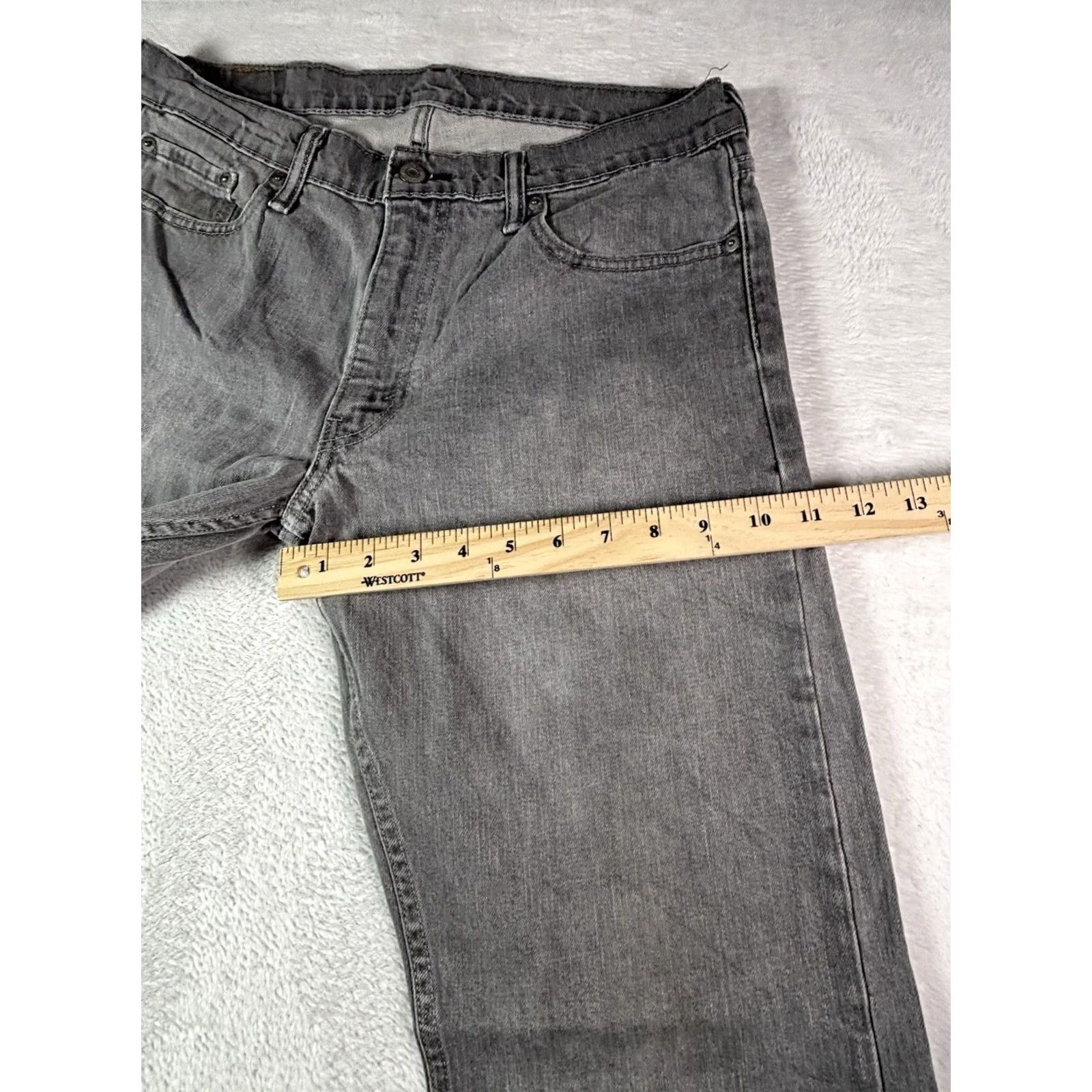 Levi's VTG Levi's 514 Jeans Mens 34x34 Gray Regular Straight Stretch Denim Size US 34 / EU 50 - 6 Thumbnail