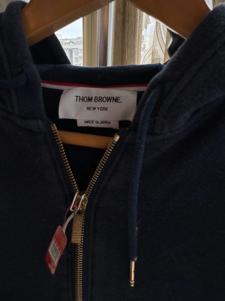 Thom Browne Thom Browne Blue hoodie Size XS / US 0-2 / IT 36-38 - 4 Thumbnail