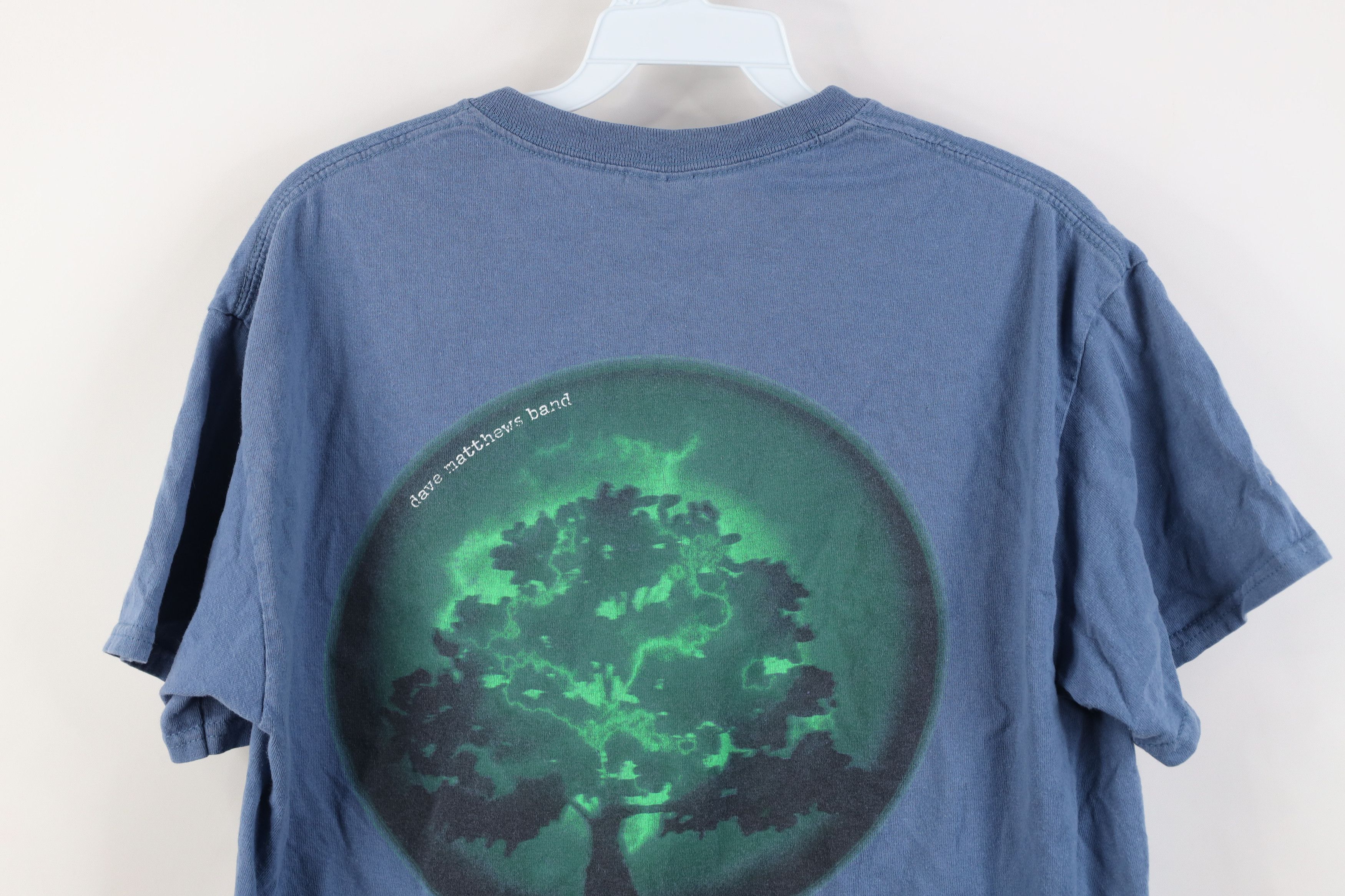 Vintage Vintage 90s Tree Dave Matthews Band T-Shirt Blue DMB Size US M / EU 48-50 / 2 - 13 Thumbnail