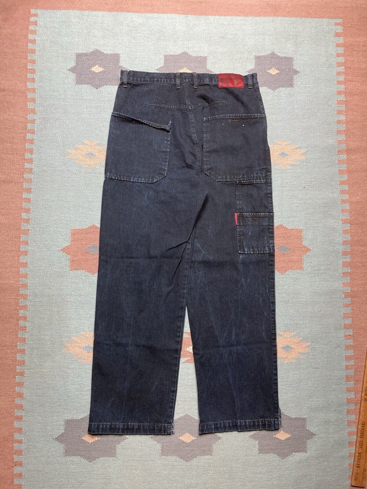 JNCO × Vintage y2k baggy jeans carpenter wide leg JNCO skate Reverb 34x31 Size US 34 / EU 50 - 1 Thumbnail