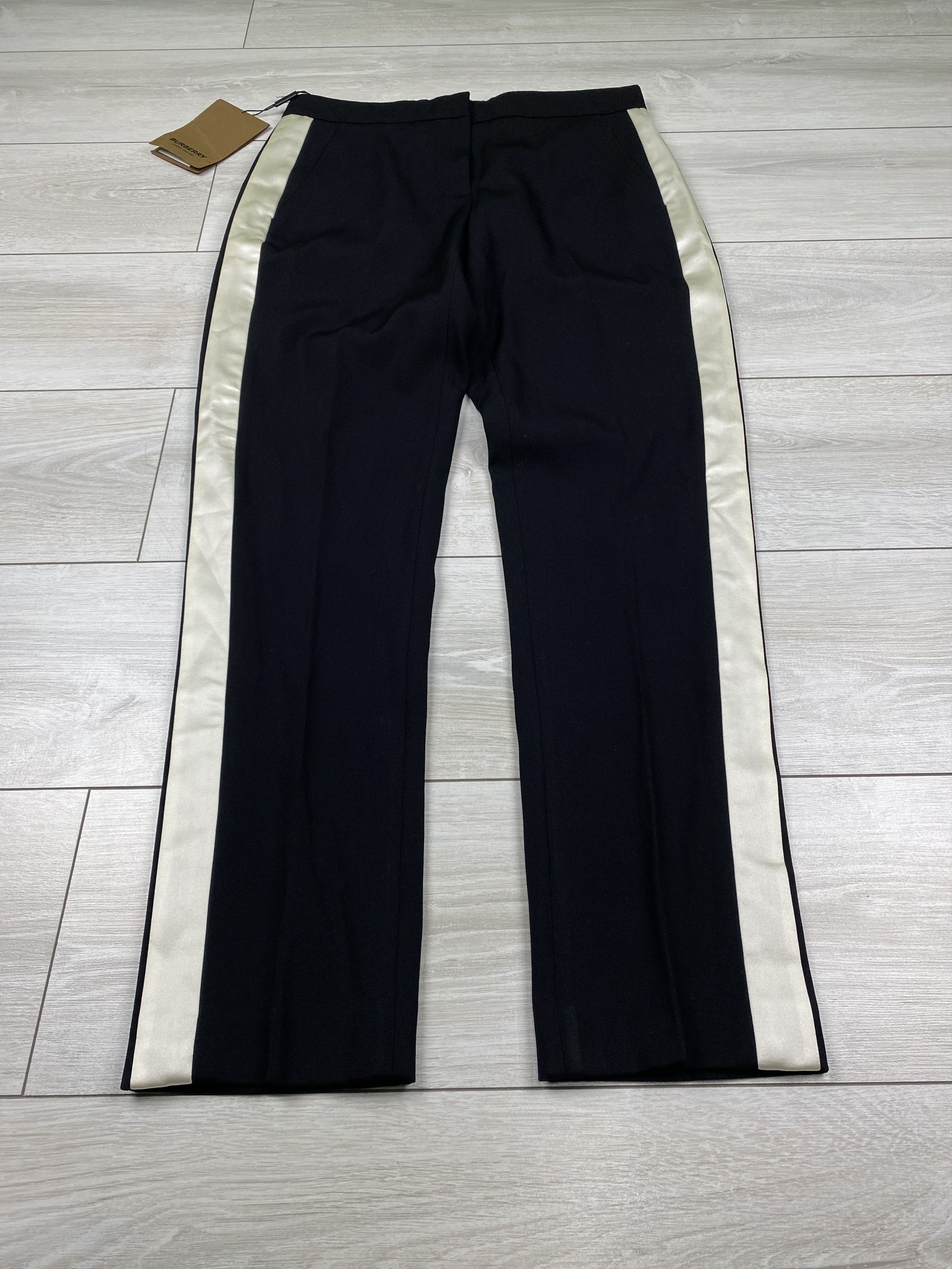 Burberry Burberry Hanover Stripe Wool Stright Fit Tailored Trousers Size 27" / US 4 / IT 40 - 4 Thumbnail