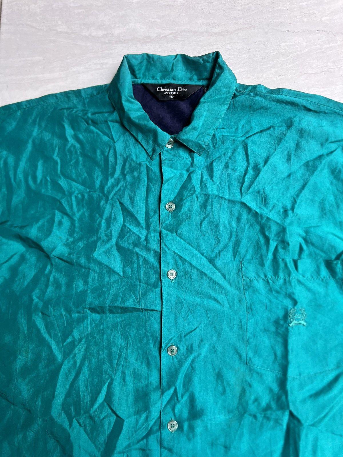 Christian Dior Monsieur Christian Dior Monsieur Green Shirt Size US L / EU 52-54 / 3 - 8 Thumbnail