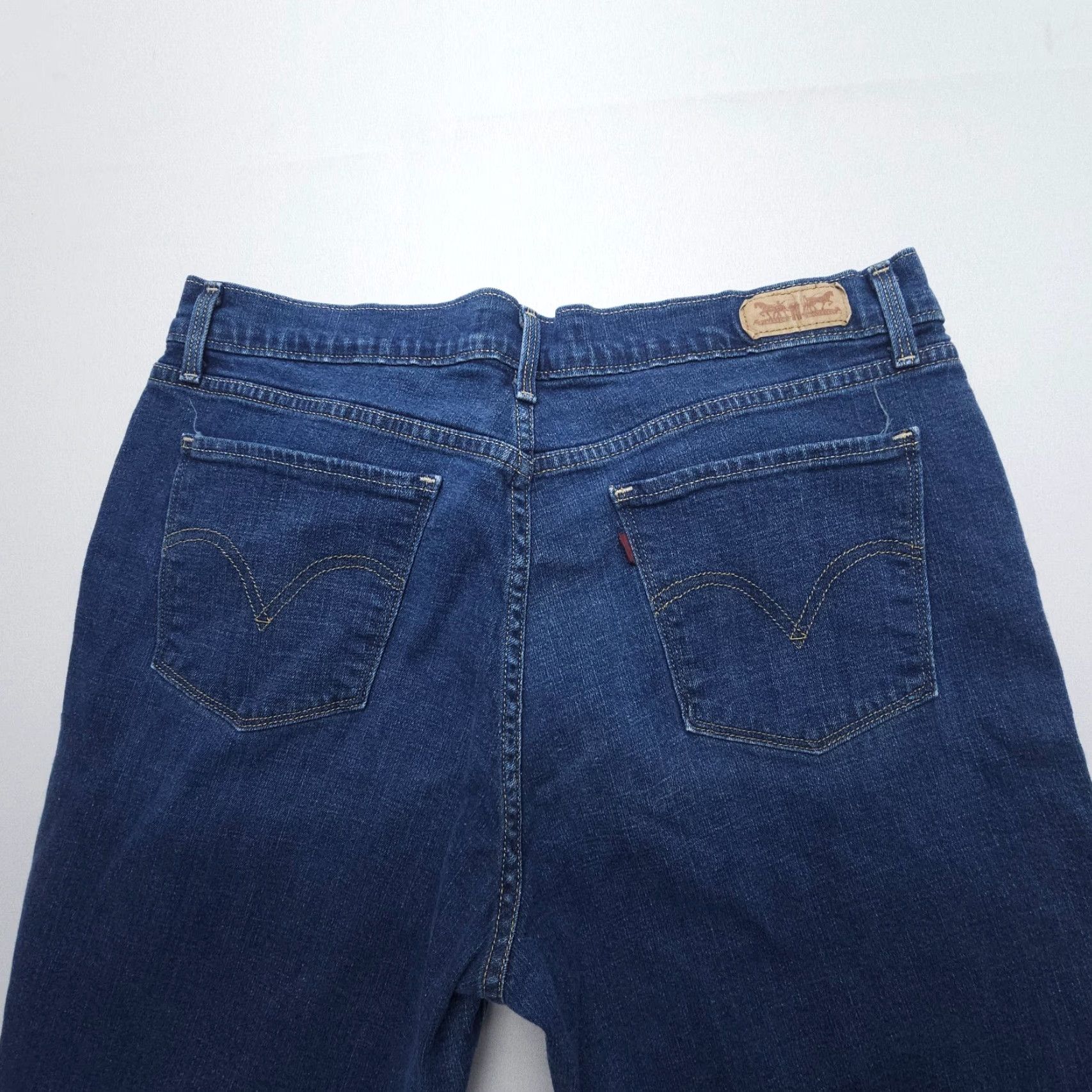 Levi's Levi's 515 Bootcut Jeans Womens 14 Dark Wash Blue Stretch Denim Mid Rise Jeans Size 36" / US 14 / IT 50 - 3 Thumbnail
