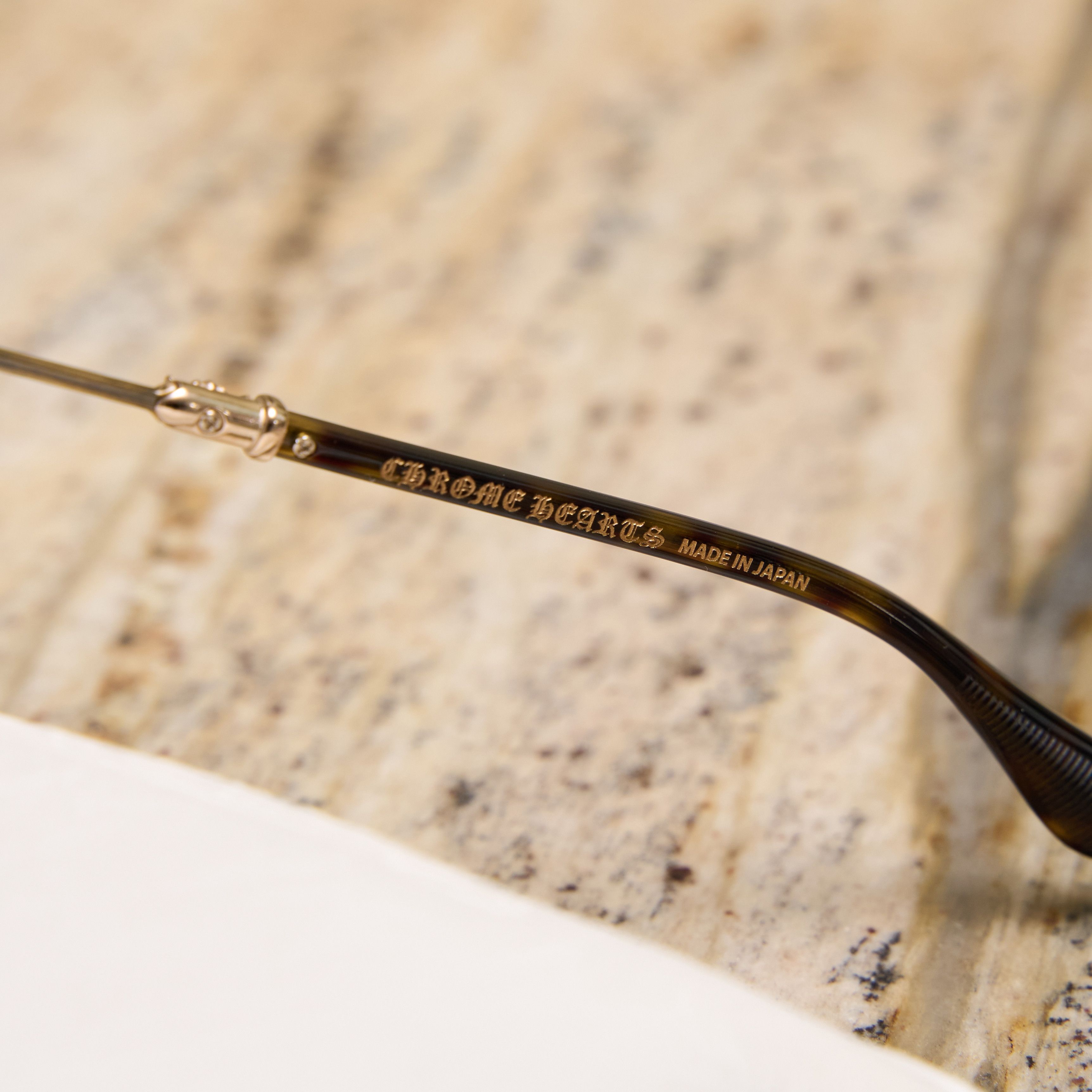 Chrome Hearts CHROME HEARTS FROSTED Antique Gold/Dark Tortoise Size ONE SIZE - 5 Thumbnail