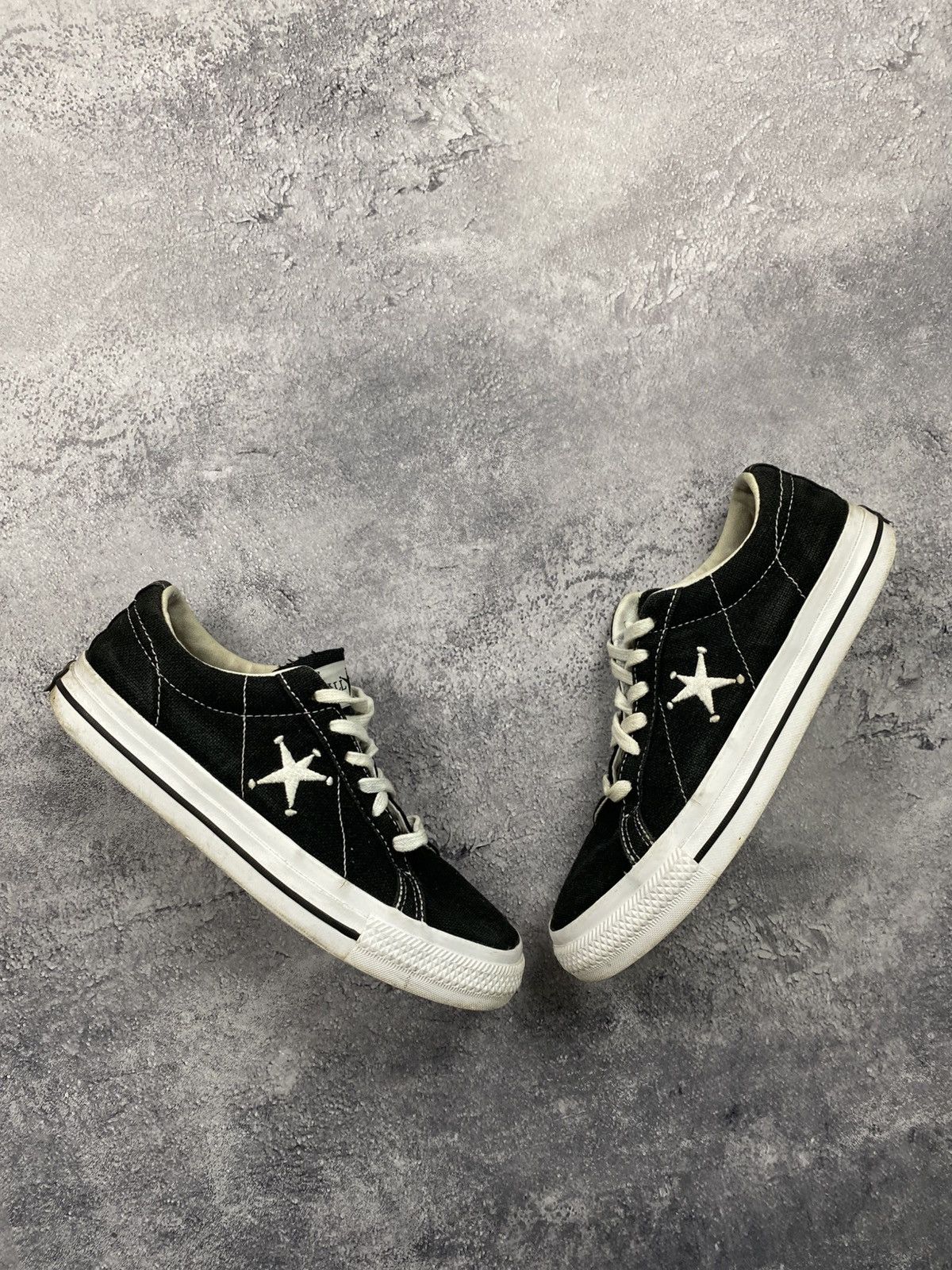 Converse × Stussy Stussy Converse Chuck One Star Low Top Black Sneakers Shoes Size US 6 / EU 39 - 3 Thumbnail