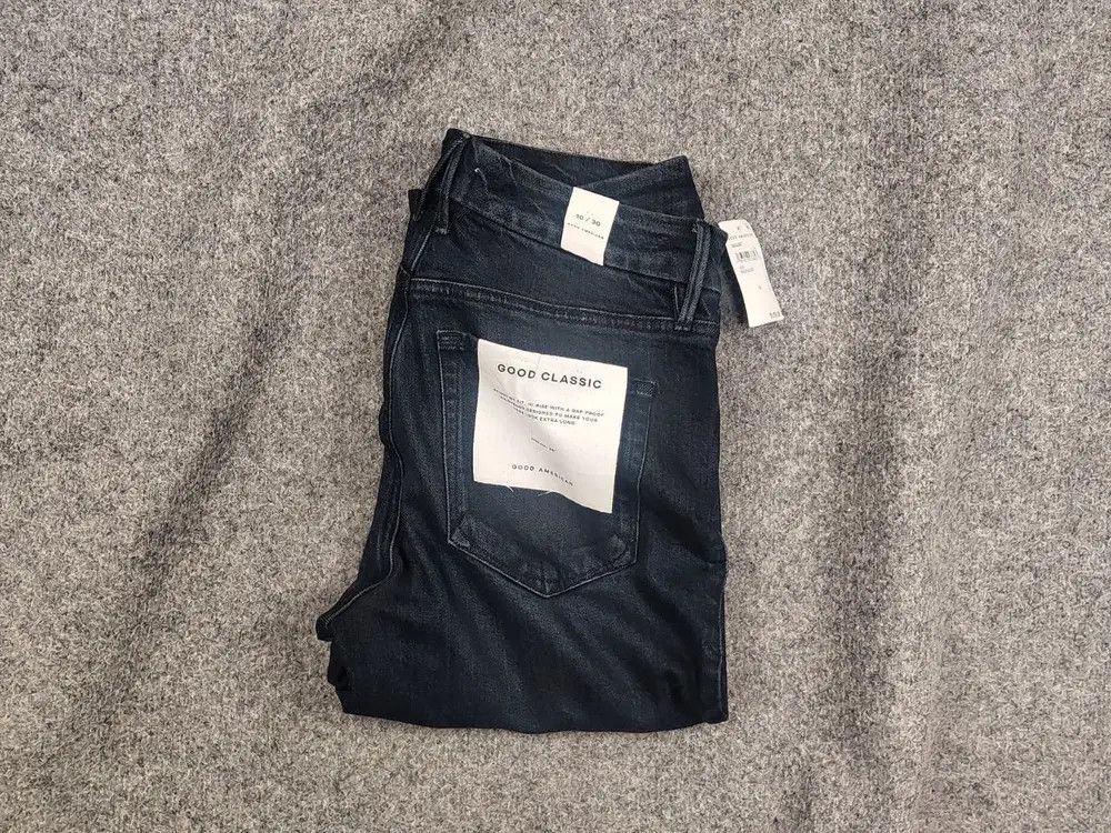 Good American Good American classic Design Ankle Dark Blue Denim Jeans Size 30" / US 8 / IT 44 - 1 Thumbnail