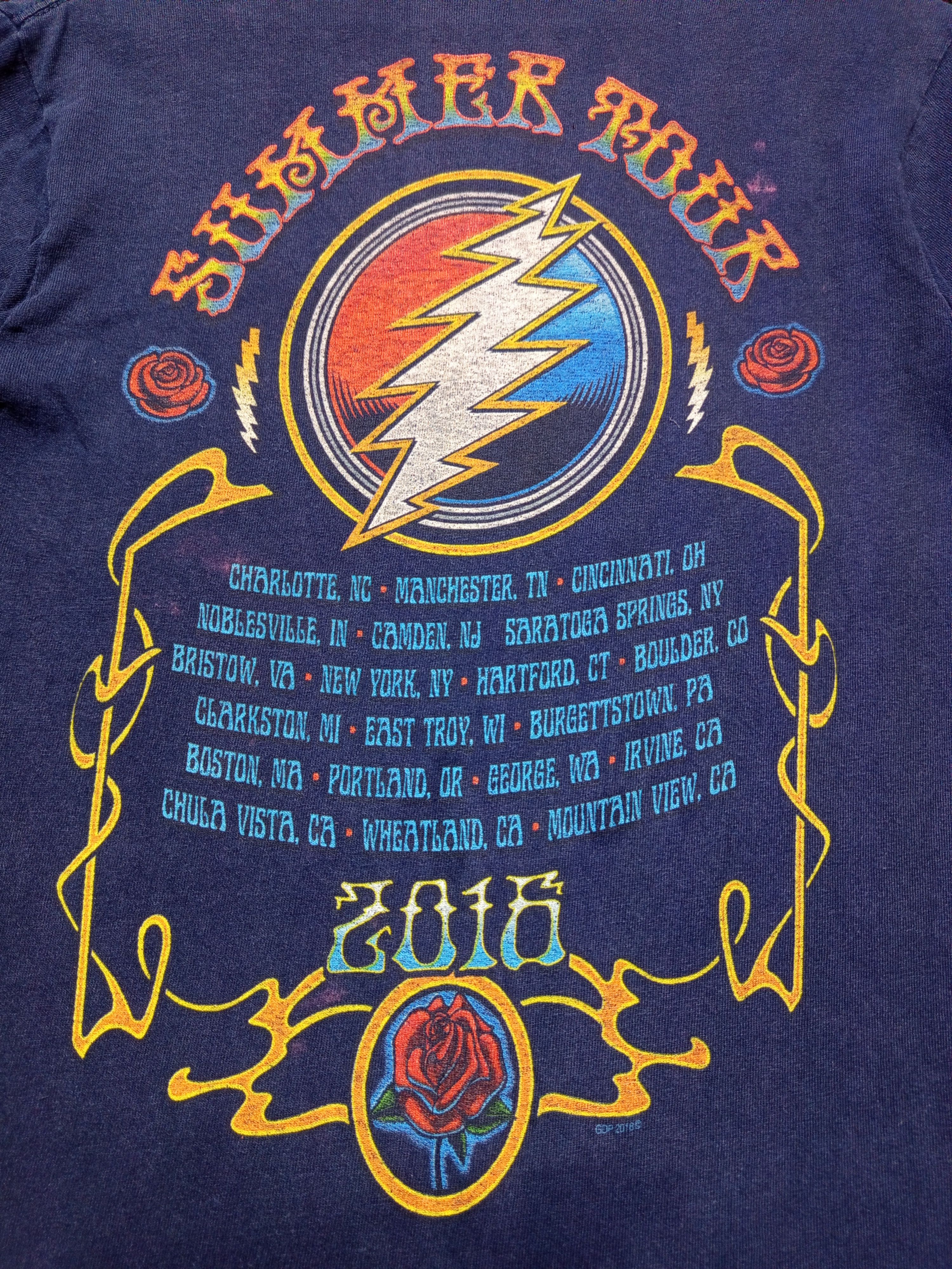 Amiri × Grateful Dead Distressed Grateful Dead Liquid Blue Shirt Size US S / EU 44-46 / 1 - 3 Thumbnail