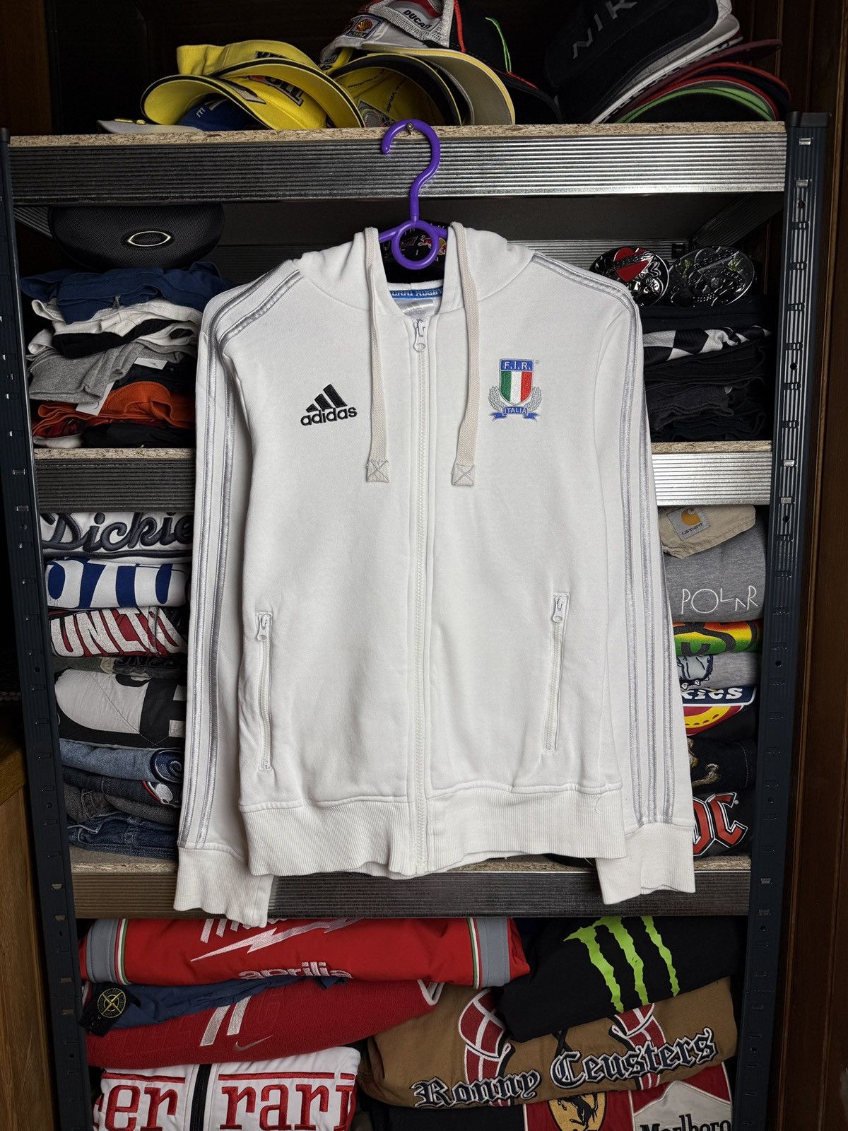 Adidas × Vintage Italy Italia adidas originals track jacket soccer Size US S / EU 44-46 / 1 - 1 Thumbnail