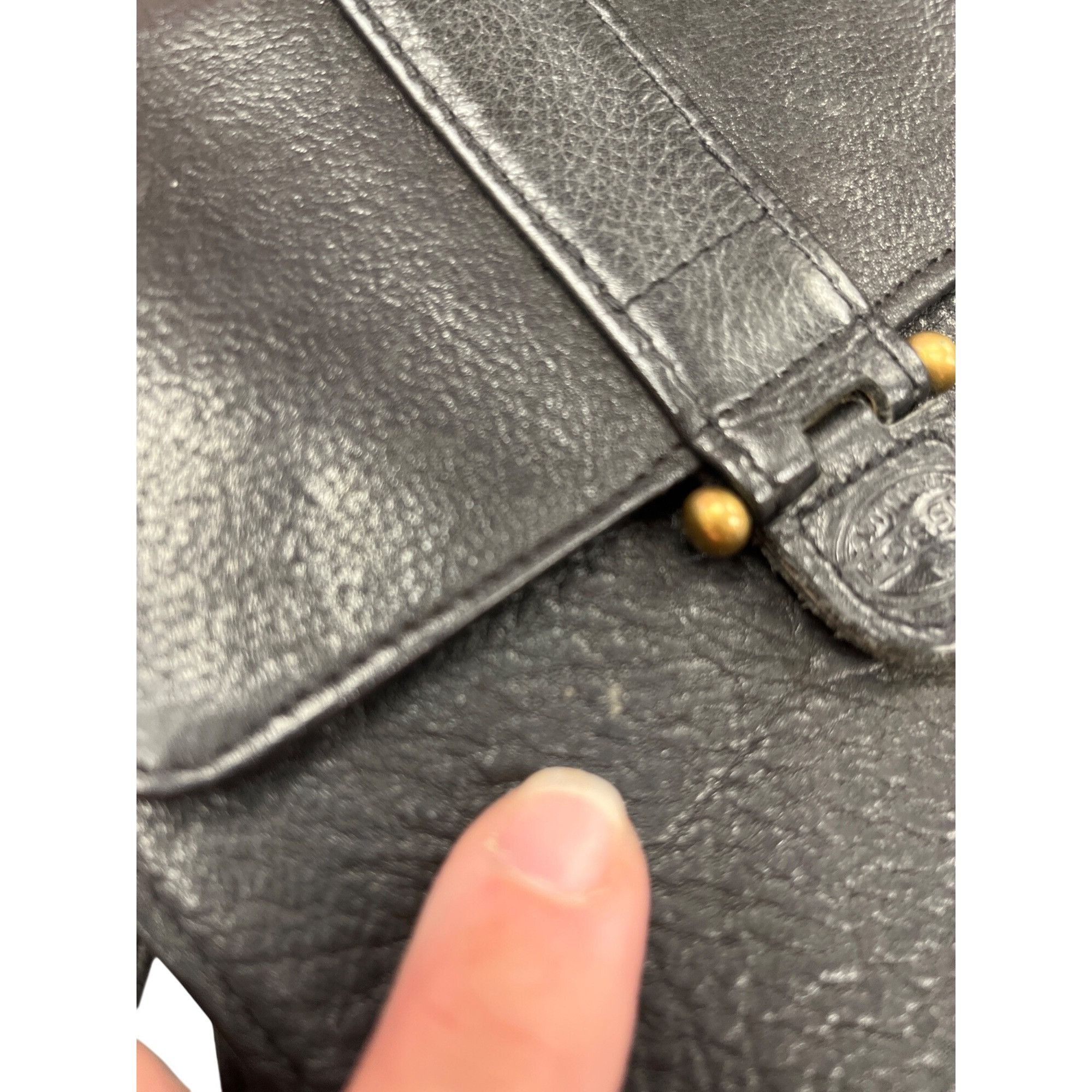 Fossil Fossil VTG wms black leather crossbody shoulder bag 8"x6.5"x Size ONE SIZE - 13 Thumbnail