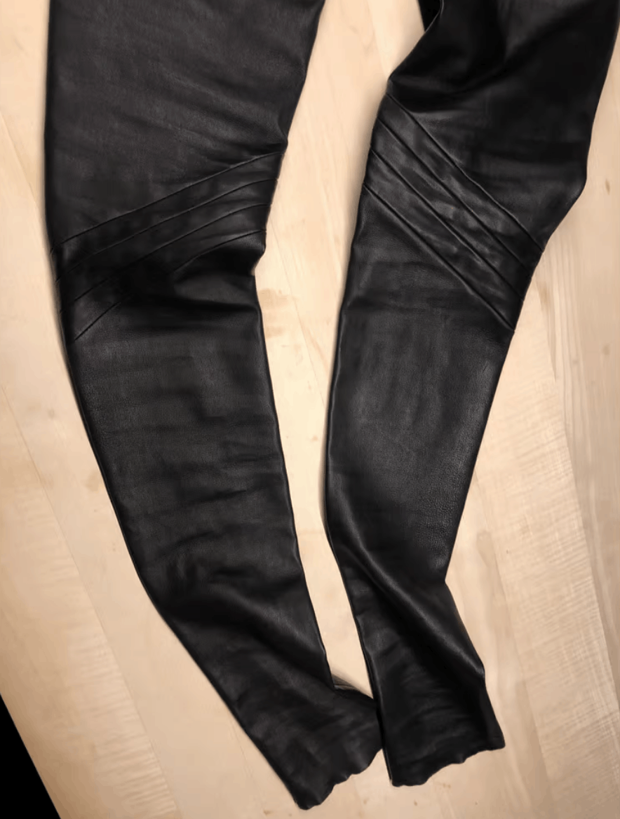 Rick Owens Rick Owens Leather Leggings Size 27" / US 4 / IT 40 - 8 Thumbnail
