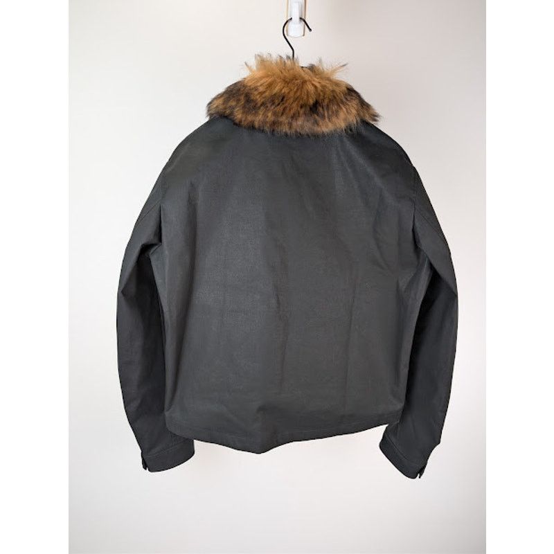 Alexander McQueen o1rshd1 Shearling Detail Blouson Jacket in Black Size US M / EU 48-50 / 2 - 12 Thumbnail
