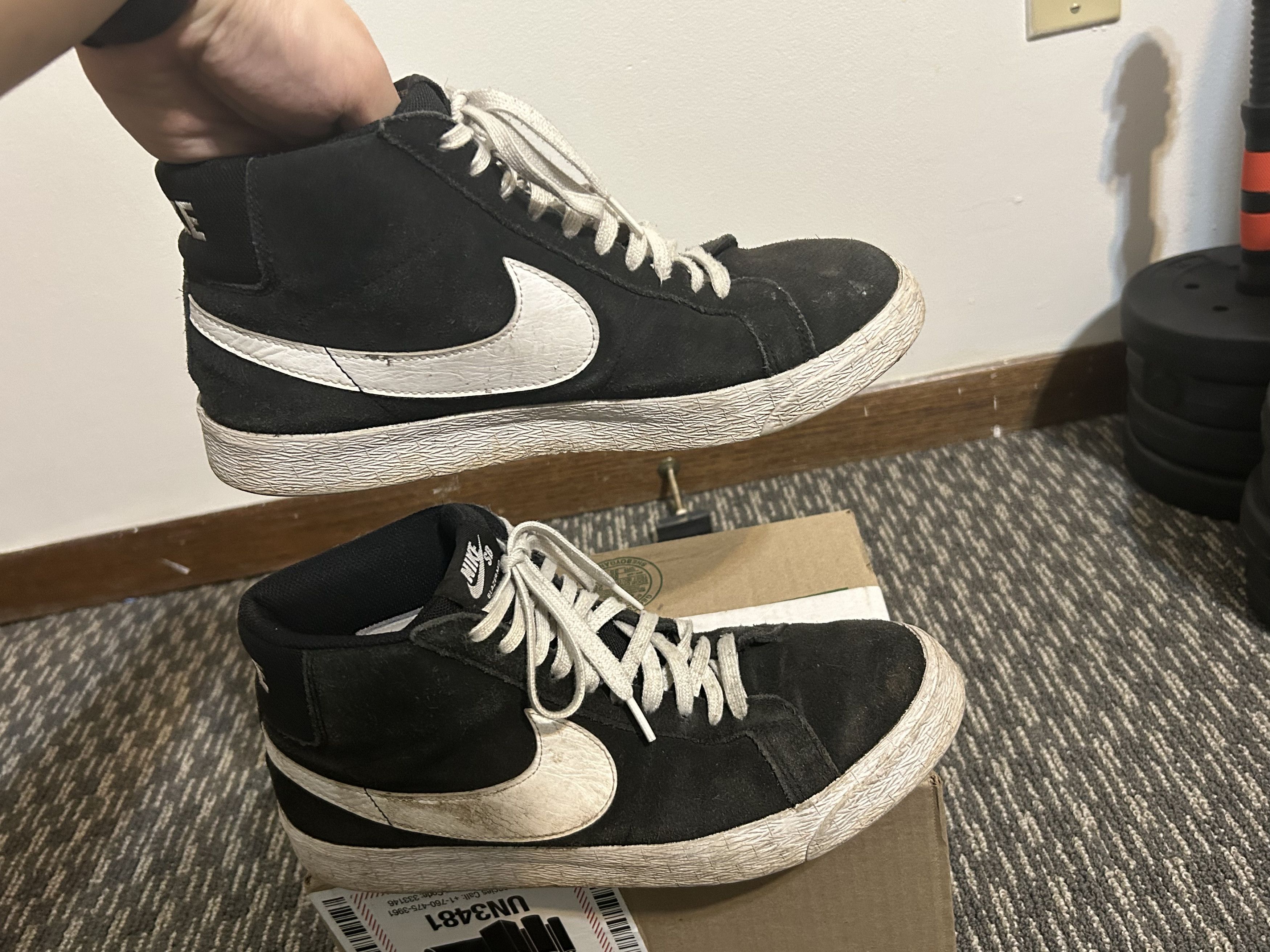 Nike Nike SB Zoom Blazer Mid Black Size US 10.5 / EU 43-44 - 6 Thumbnail