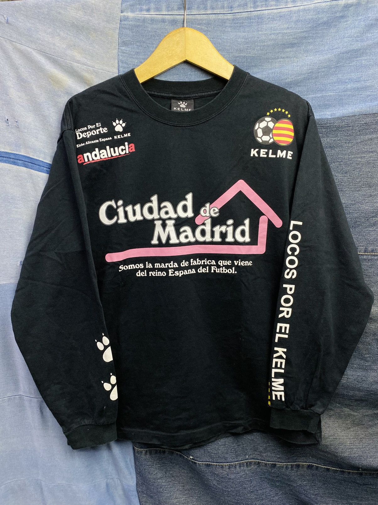If Six Was Nine × Japanese Brand × Le Grande Bleu (L.G.B.) Kelme ciudad de madrid longsleeve Size US M / EU 48-50 / 2 - 1 Thumbnail
