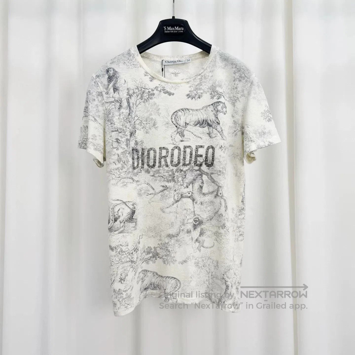 Dior Dior Zoo Print Letter Short Sleeve Tee. Size XS / US 0-2 / IT 36-38 - 1 Thumbnail