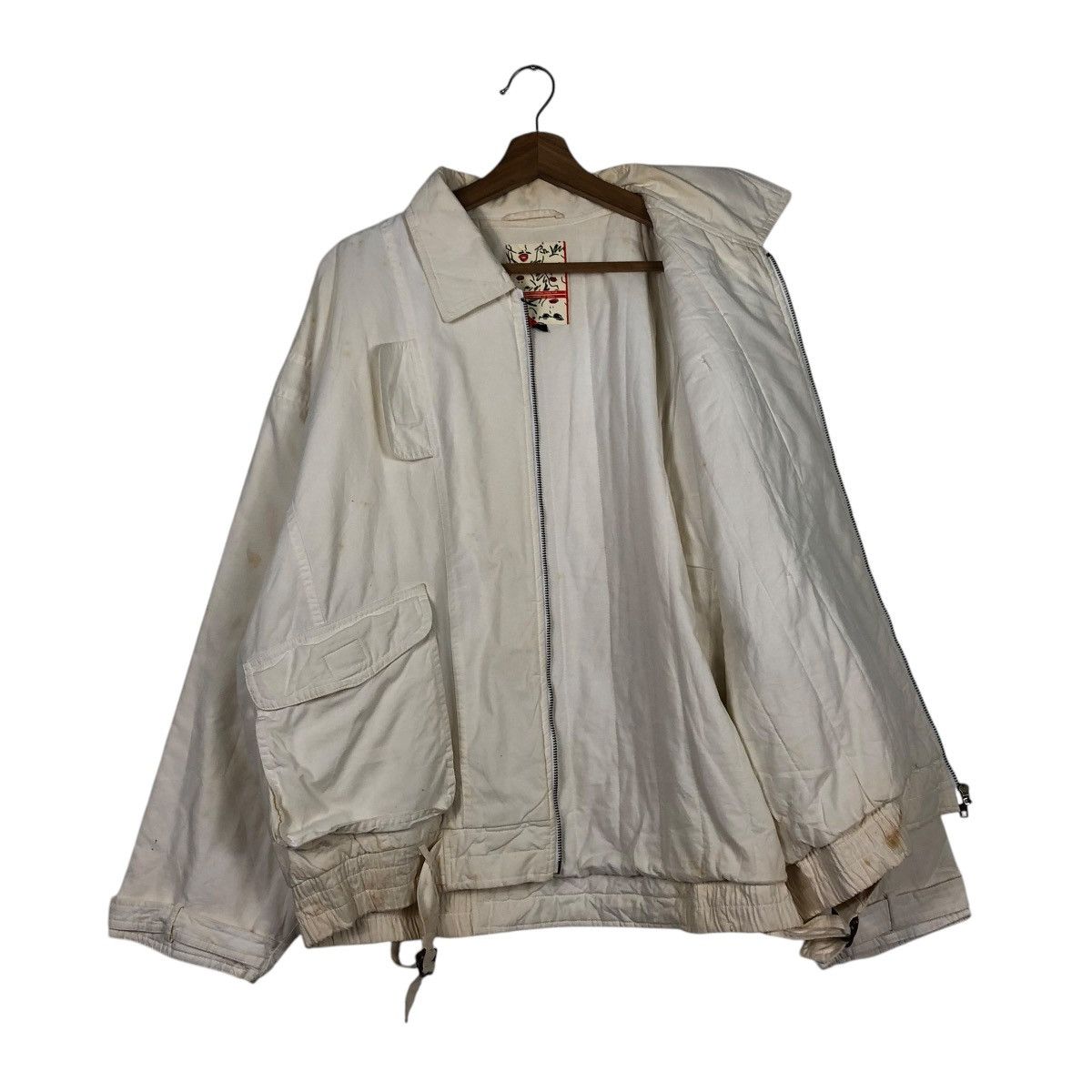 Japanese Brand 🔥VINTAGE BOMBER JACKET BONDAGE PARACHUTE HALF ISSEY MIYAKE Size US M / EU 48-50 / 2 - 13 Thumbnail