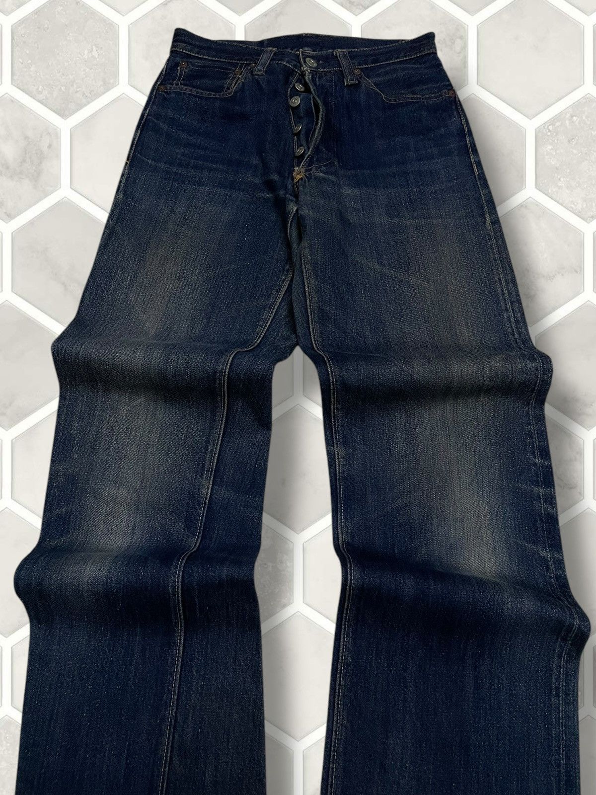 Sugar Cane Vintage Rare 1990s Japan Designer Sugar Cane Selvedge Denim Size US 27 - 4 Thumbnail