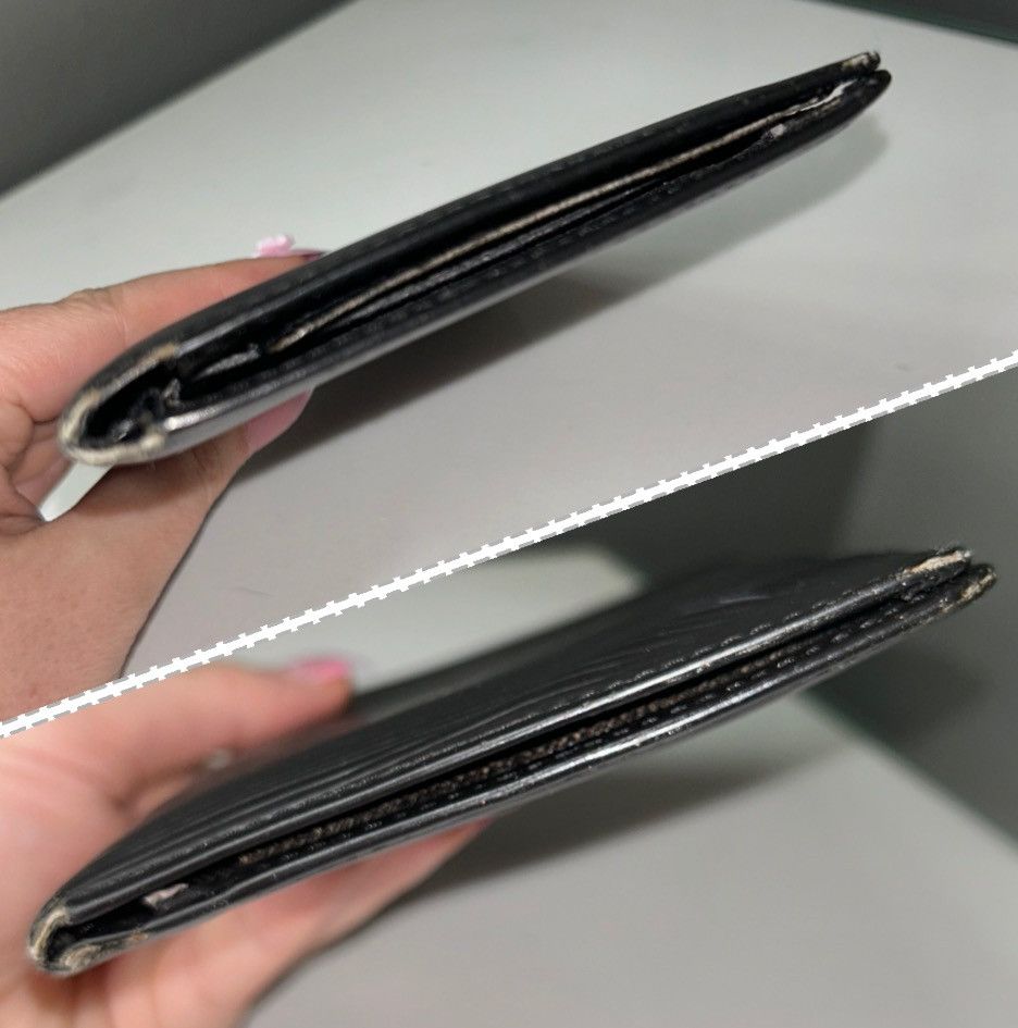 Louis Vuitton Louis Vuitton Black Epi Leather Wallet CA0977 Size ONE SIZE - 14 Thumbnail