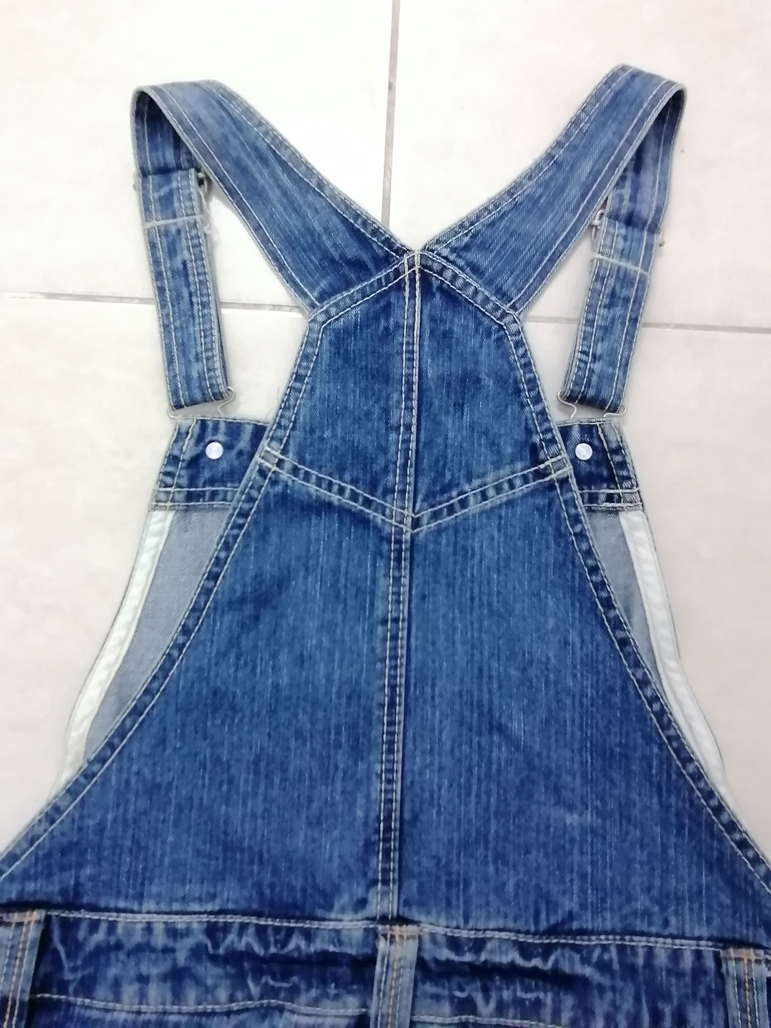 Japanese Brand Bluntly Japanese Overall Patch Denim Size US 33 - 20 Thumbnail