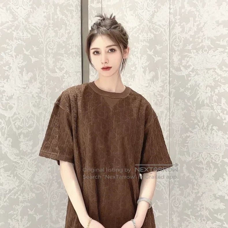 Dior Dior Jacquard logo round-neck casual short sleeves Size US XS / EU 42 / 0 - 6 Thumbnail