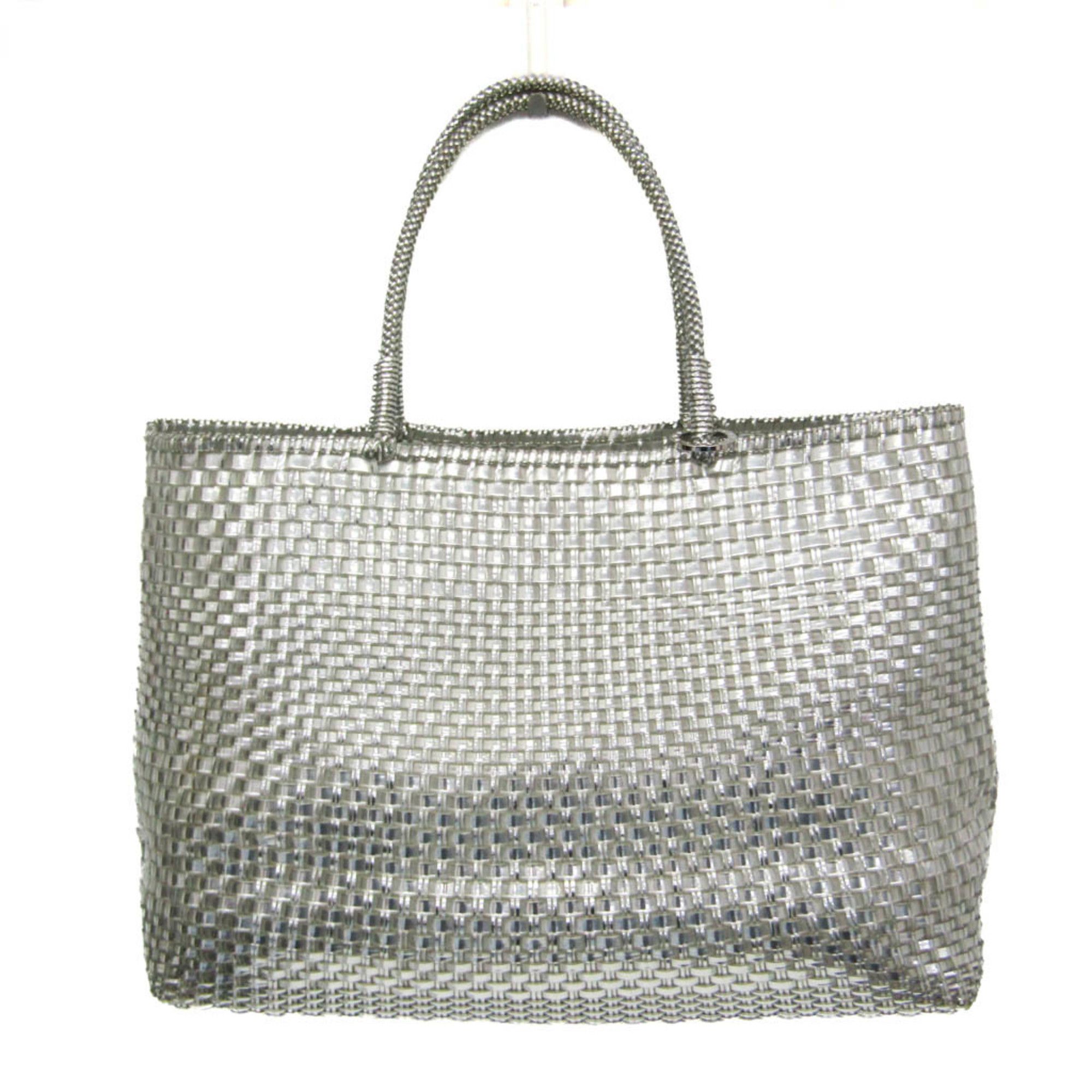 Anteprima INTRECCIO Women's WirePVC Tote Bag Silver