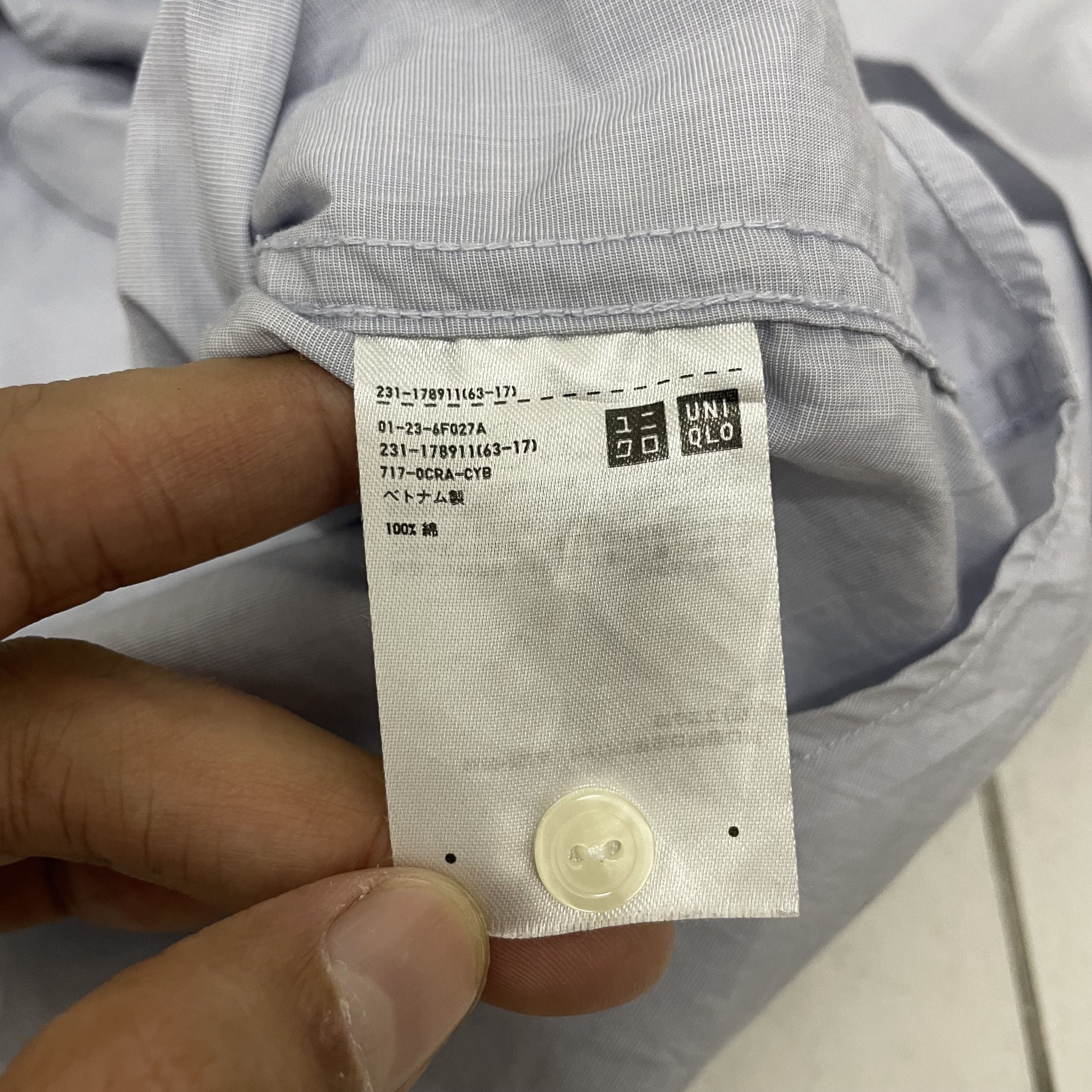 Japanese Brand × Uniqlo ⭐️SALE⭐️ [XL] UNIQLO MANDARIN COLLAR SHIRT Size XL / US 12-14 / IT 48-50 - 5 Thumbnail