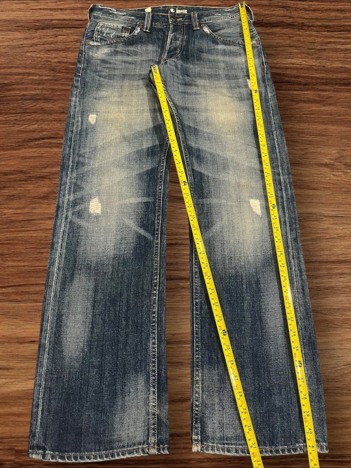 Japanese Brand Vintage Japanese Brand Blue Faded Washed Distressed Jeans Size US 32 / EU 48 - 10 Thumbnail