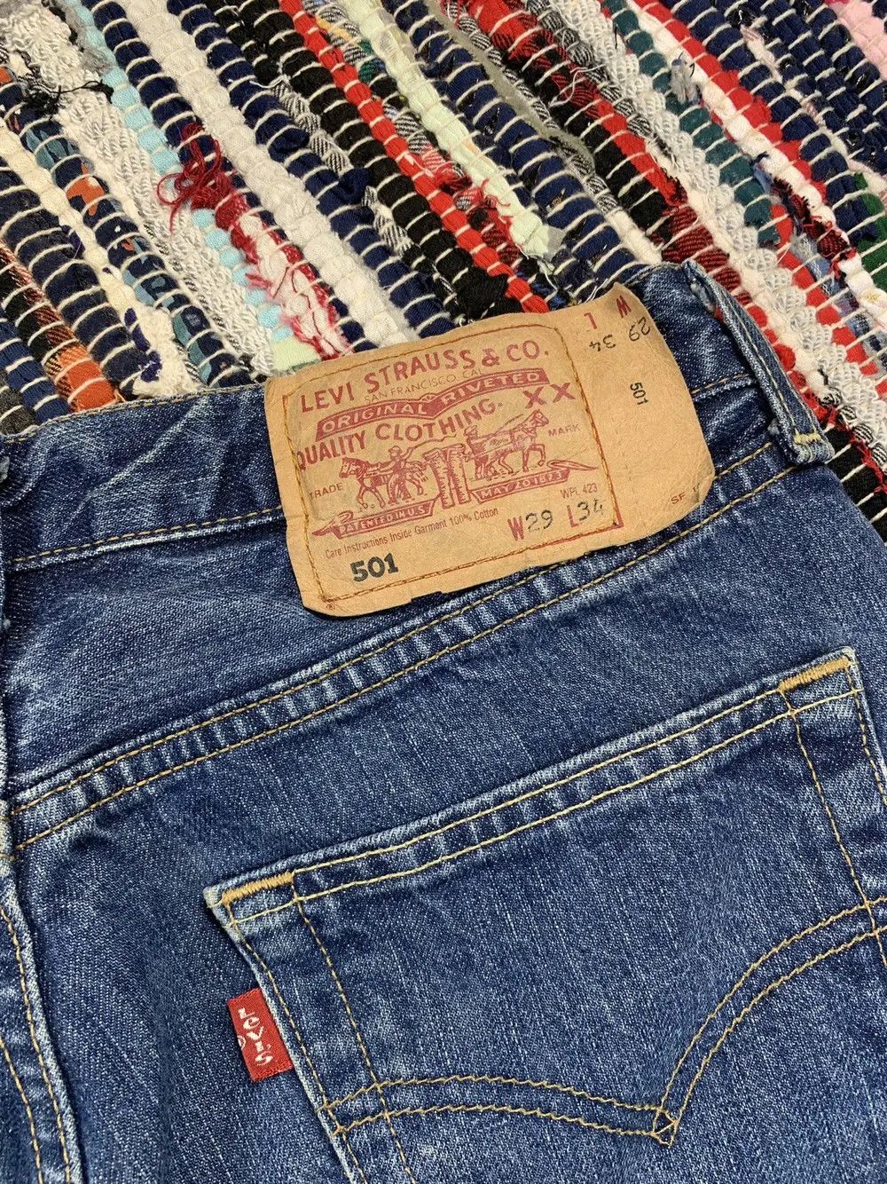 Levi's × Levi's Vintage Clothing × Vintage Vintage Og Blue Levis 501 W29 L34 Denim Pants Jeans Size US 29 - 7 Thumbnail