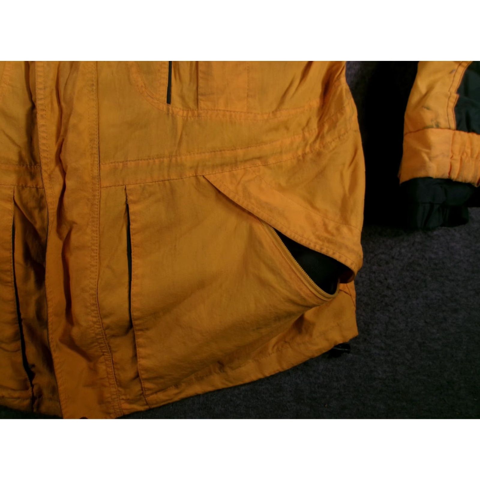Vintage Gerry Jacket Mens L Yellow Green Hooded Parka Fleece Lined Winter Coat Zip Size US L / EU 52-54 / 3 - 7 Thumbnail