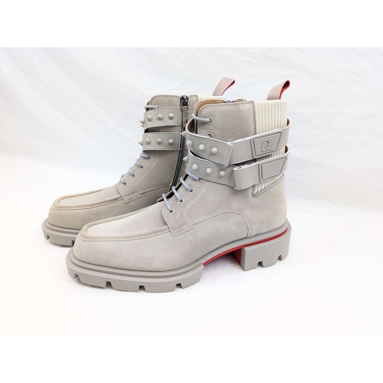 Christian Louboutin o1rshd1 Calf Our Fight Flat Boots in Goose Size US 10 / EU 43 - 20 Thumbnail