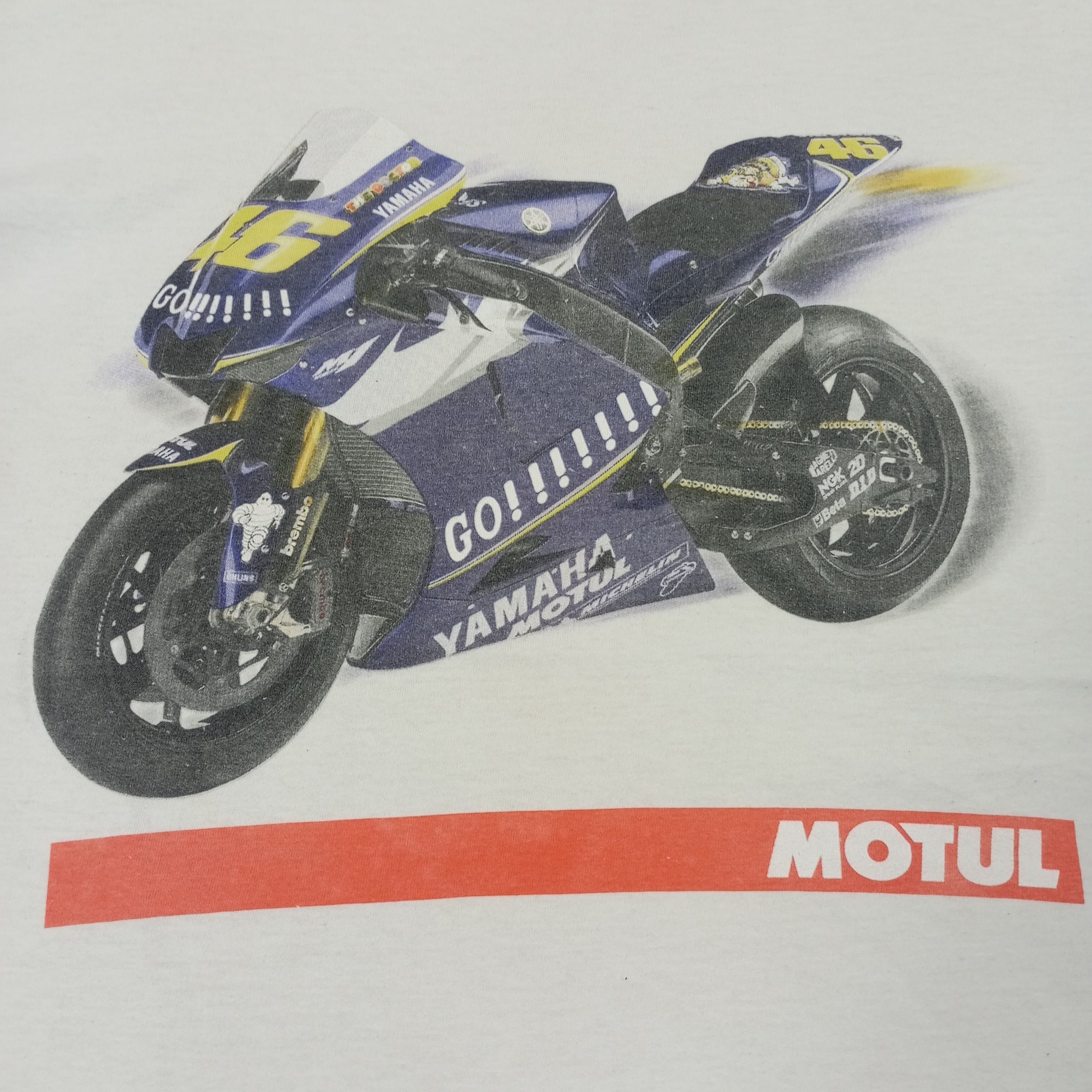 Yamaha Rossi 46 Motul Yamaha MotoGP Vintage Tshirt Size US XL / EU 56 / 4 - 2 Thumbnail