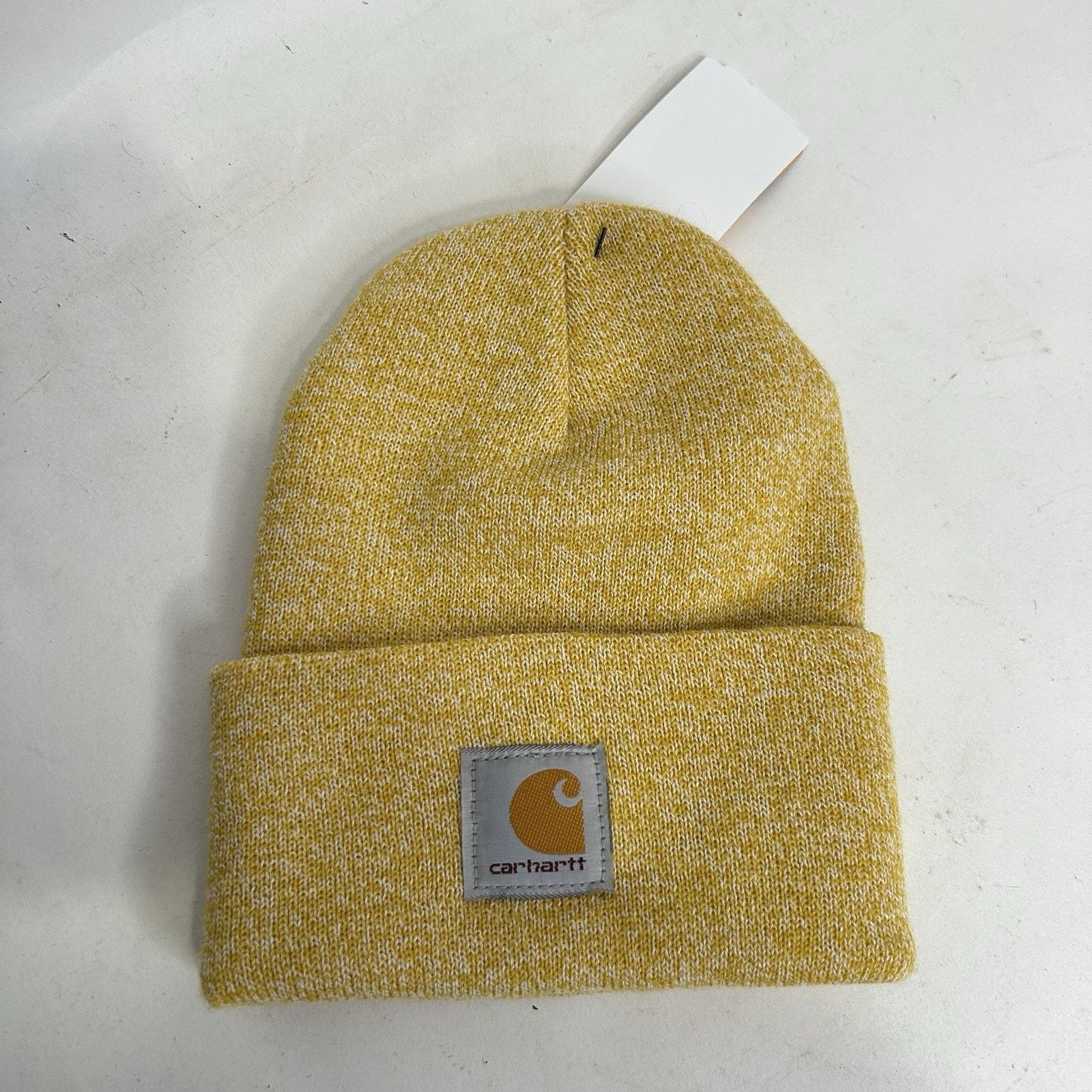 Carhartt Carhartt Acrylic Knit Beanie Hat “Yellow Heather” Size ONE SIZE - 1 Thumbnail
