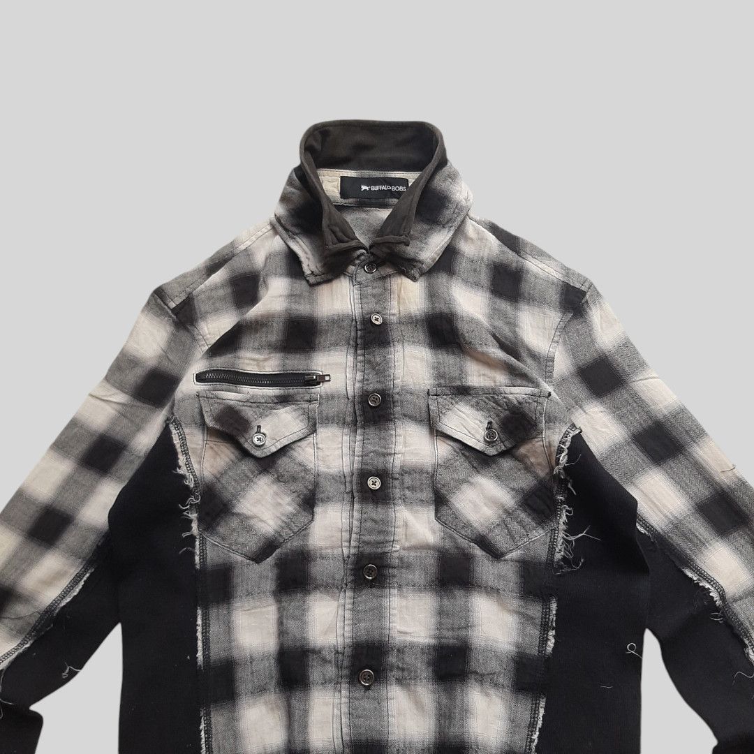 14th Addiction × BUFFALO BOBS × If Six Was Nine Buffalo bobs raw stitched hybrid shirt Size US S / EU 44-46 / 1 - 3 Thumbnail