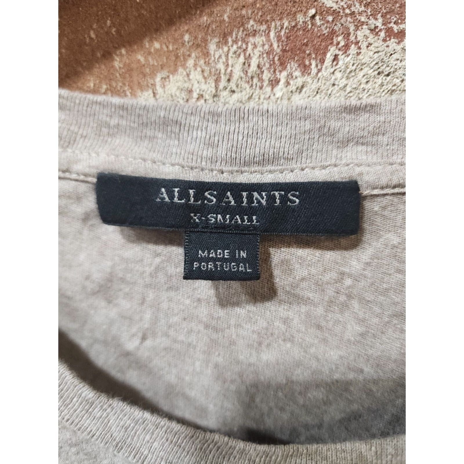 Allsaints VINTAGE AllSaints Kyrie Mar Tee XS Brown Mens T-Shirt Oversized Size XS / US 0-2 / IT 36-38 - 3 Thumbnail