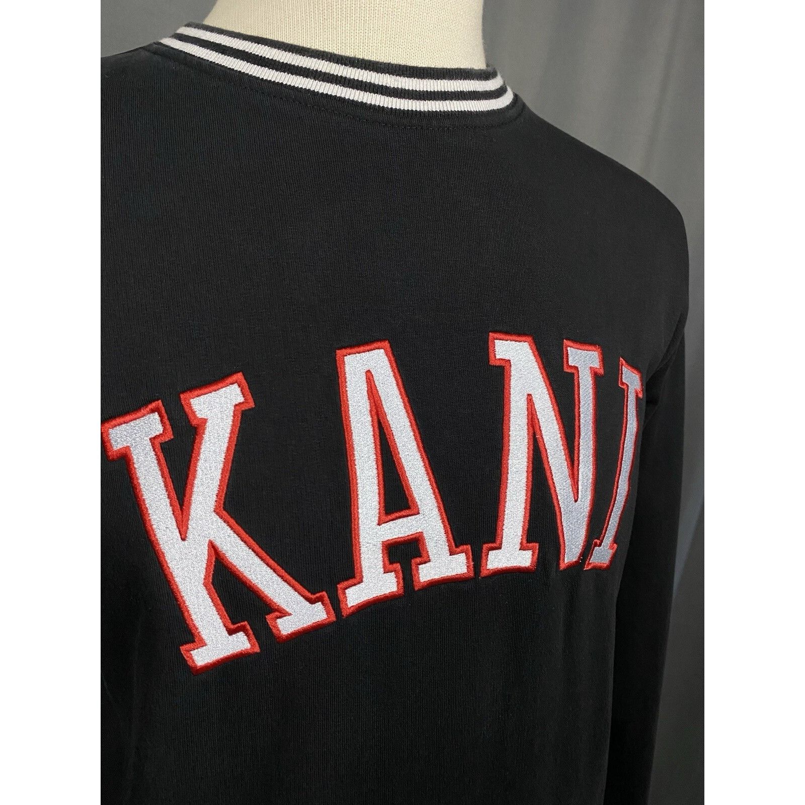 Karl Kani Karl Kani Big Logo Men's Black Crewneck Sweater Size S Size US S / EU 44-46 / 1 - 8 Thumbnail