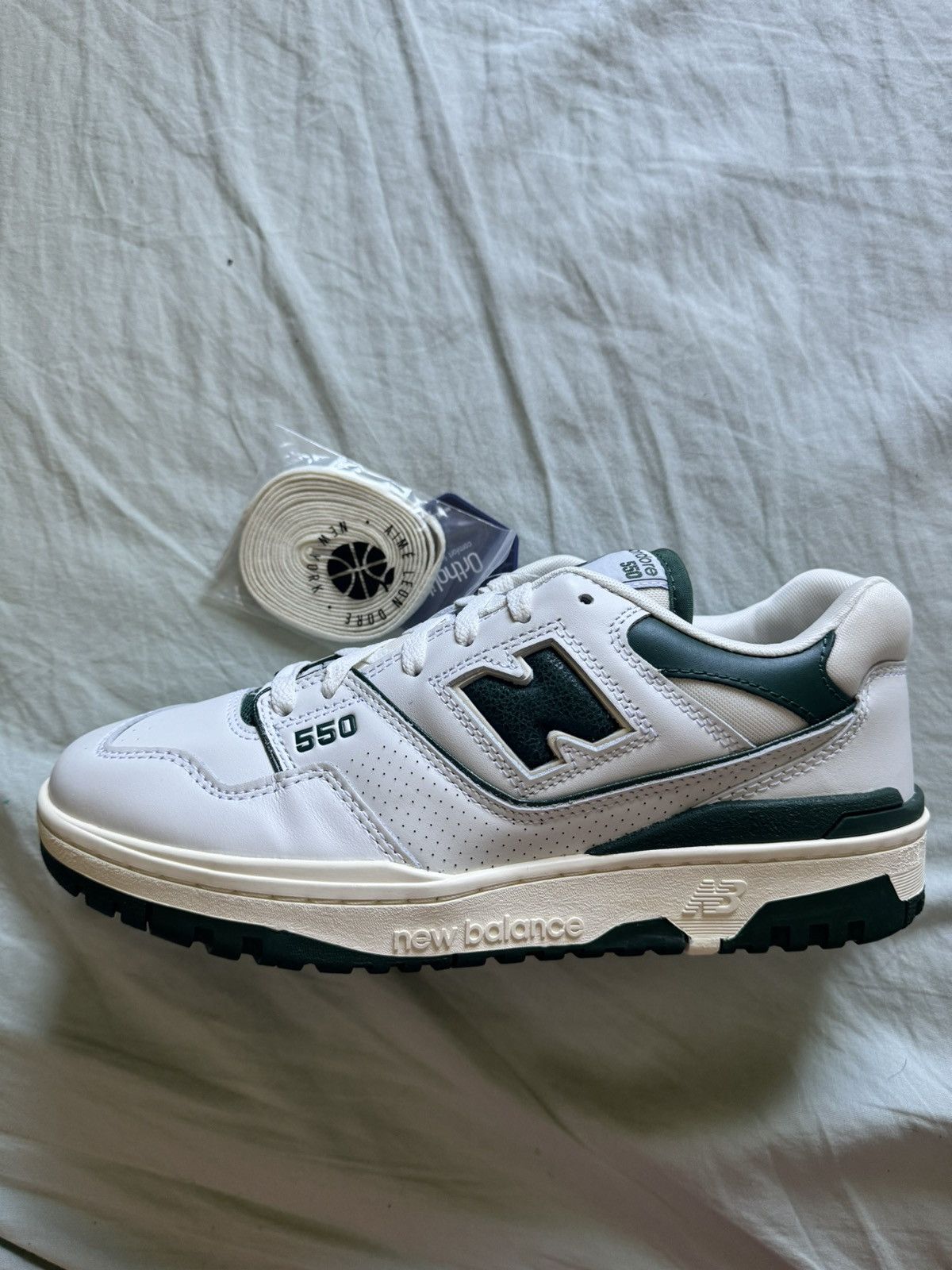 *NEW* Aime Leon Dore 550 White Green Vintage Sneakers
